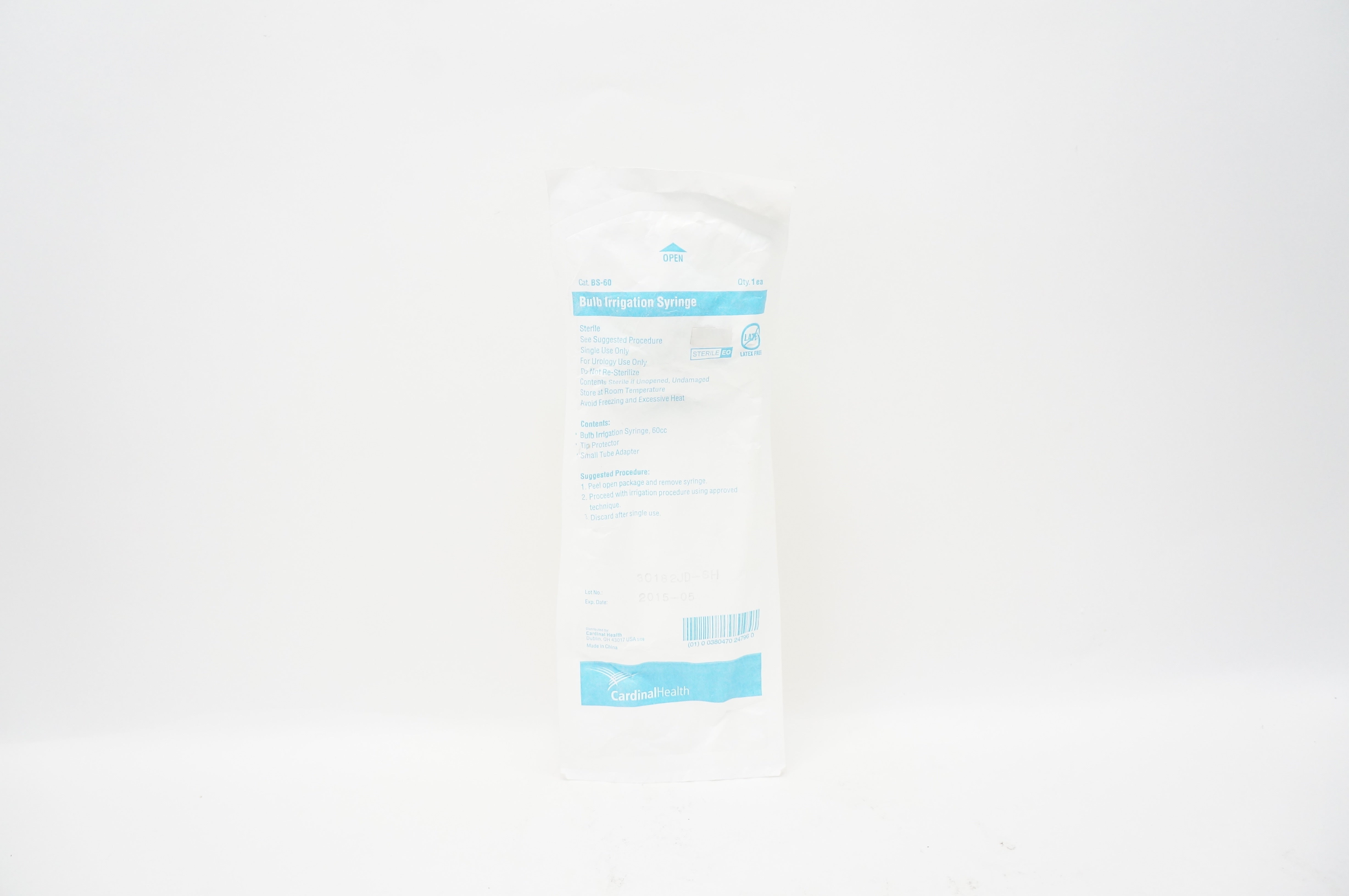 Cardinal Health BS-60 Bulb Irrigation Syringe 60cc (x)