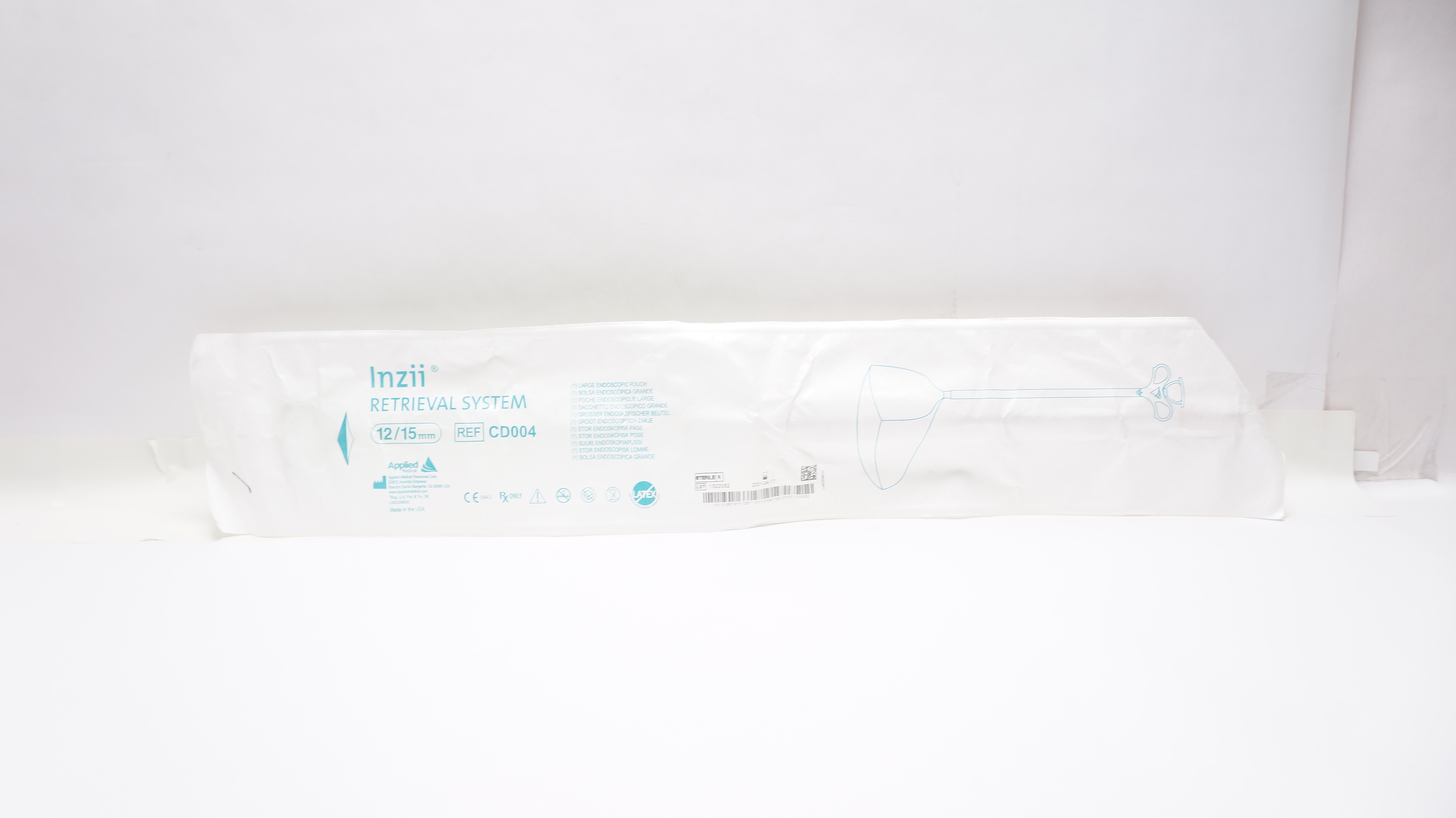 Applied Medical CD004 Inzii Retrieval System Large Endoscopic Pouch 12/15mm (x)