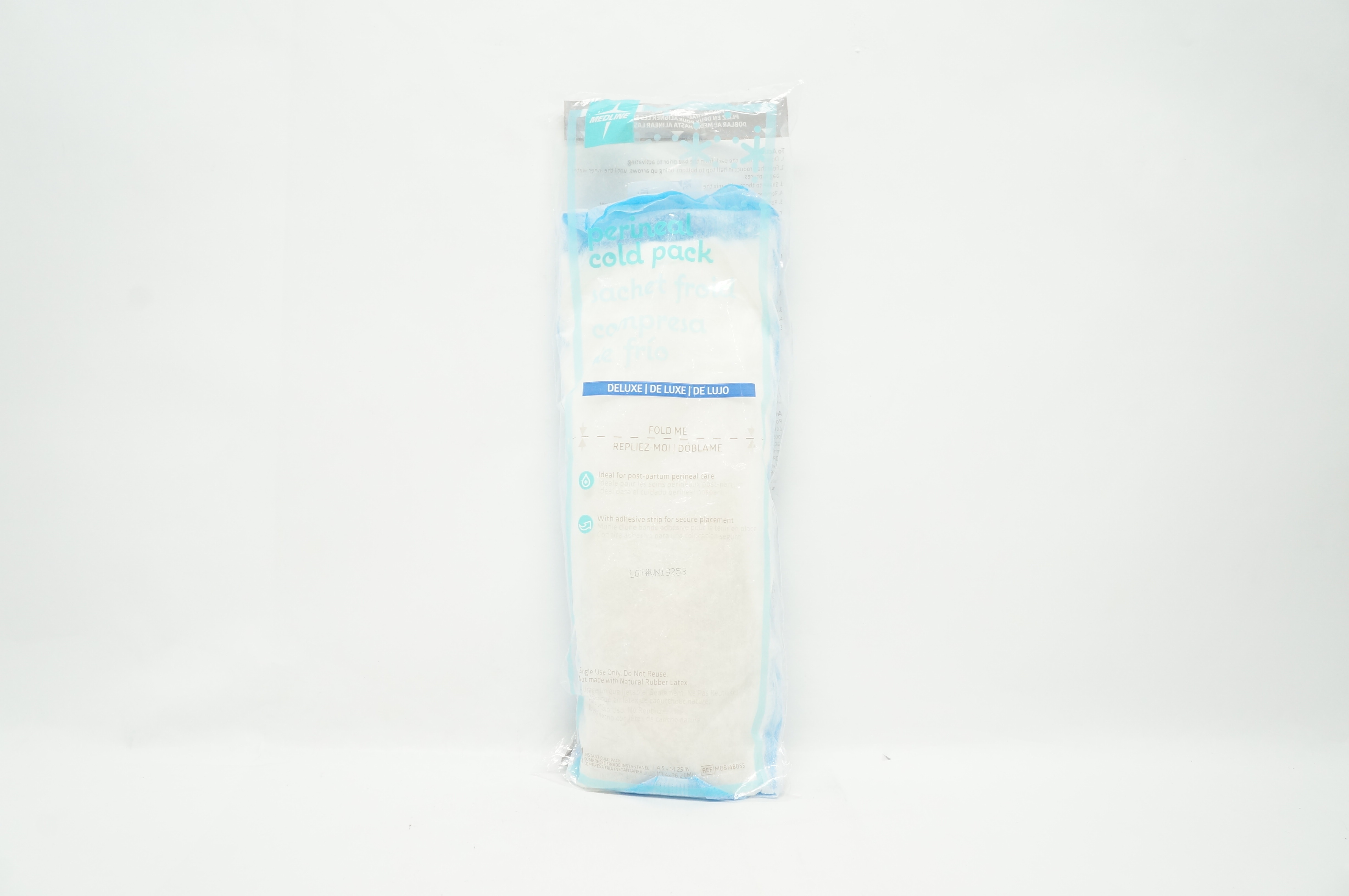 Medline MDS148055 Perineal Cold Pack Deluxe w/Adhesive Strip 4.5inch x 14.25inch