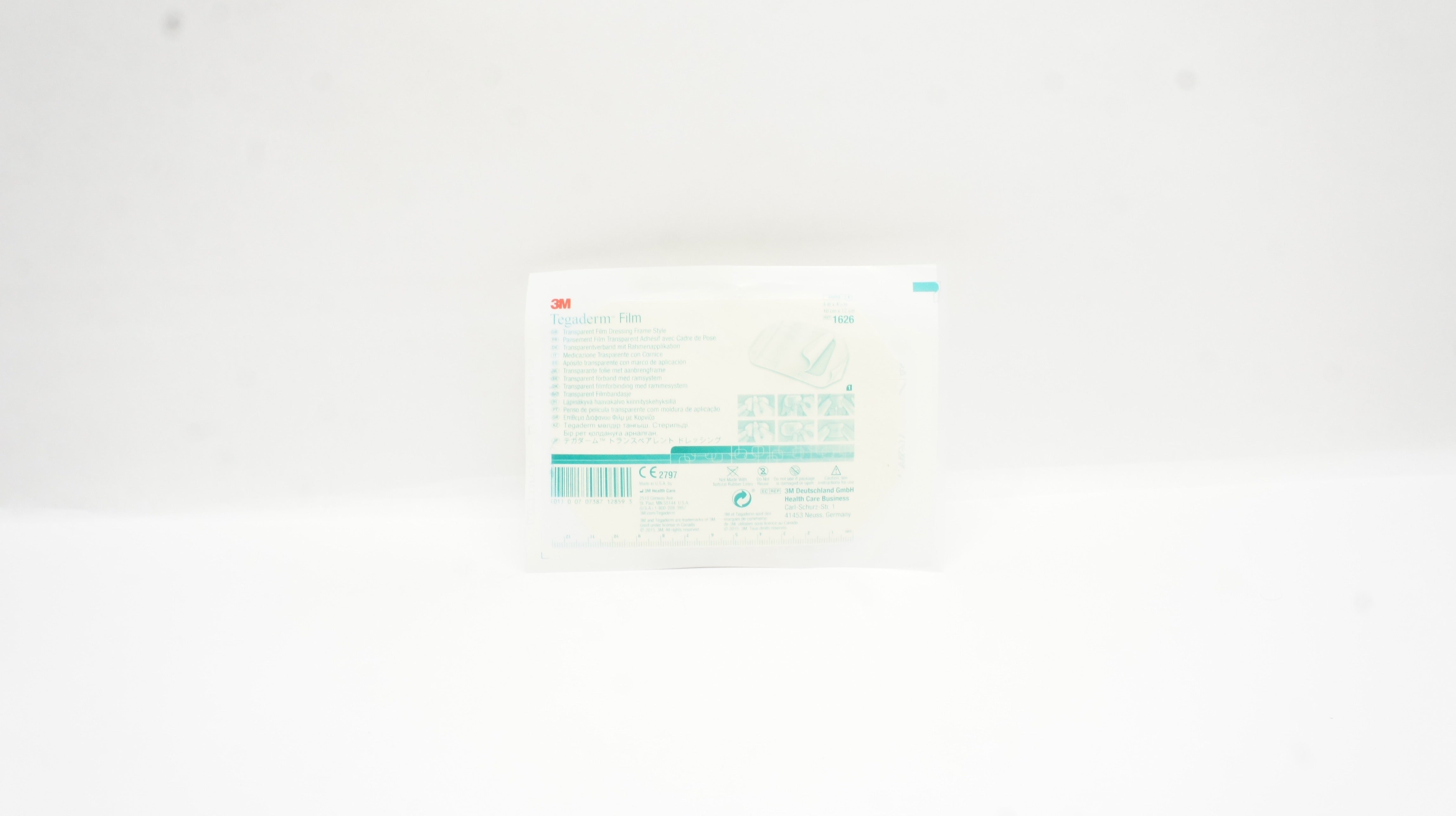 3M 1626W Tegaderm Transparent Film Dressing Frame Style 4 x 4-3/4inch