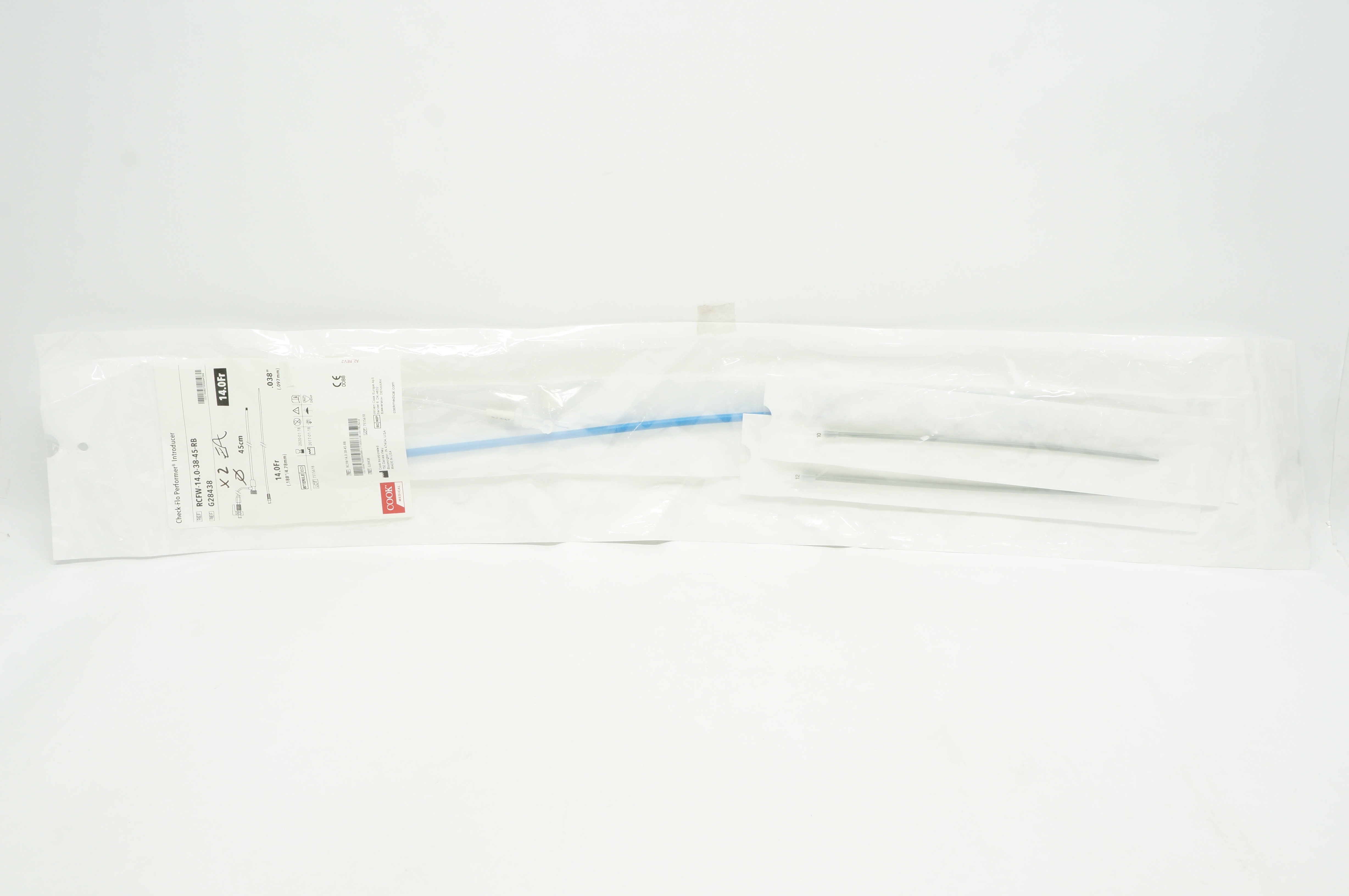 Cook Medical G28438 Check-Flo Performer Introducer 14.0Fr x .038inch (x)