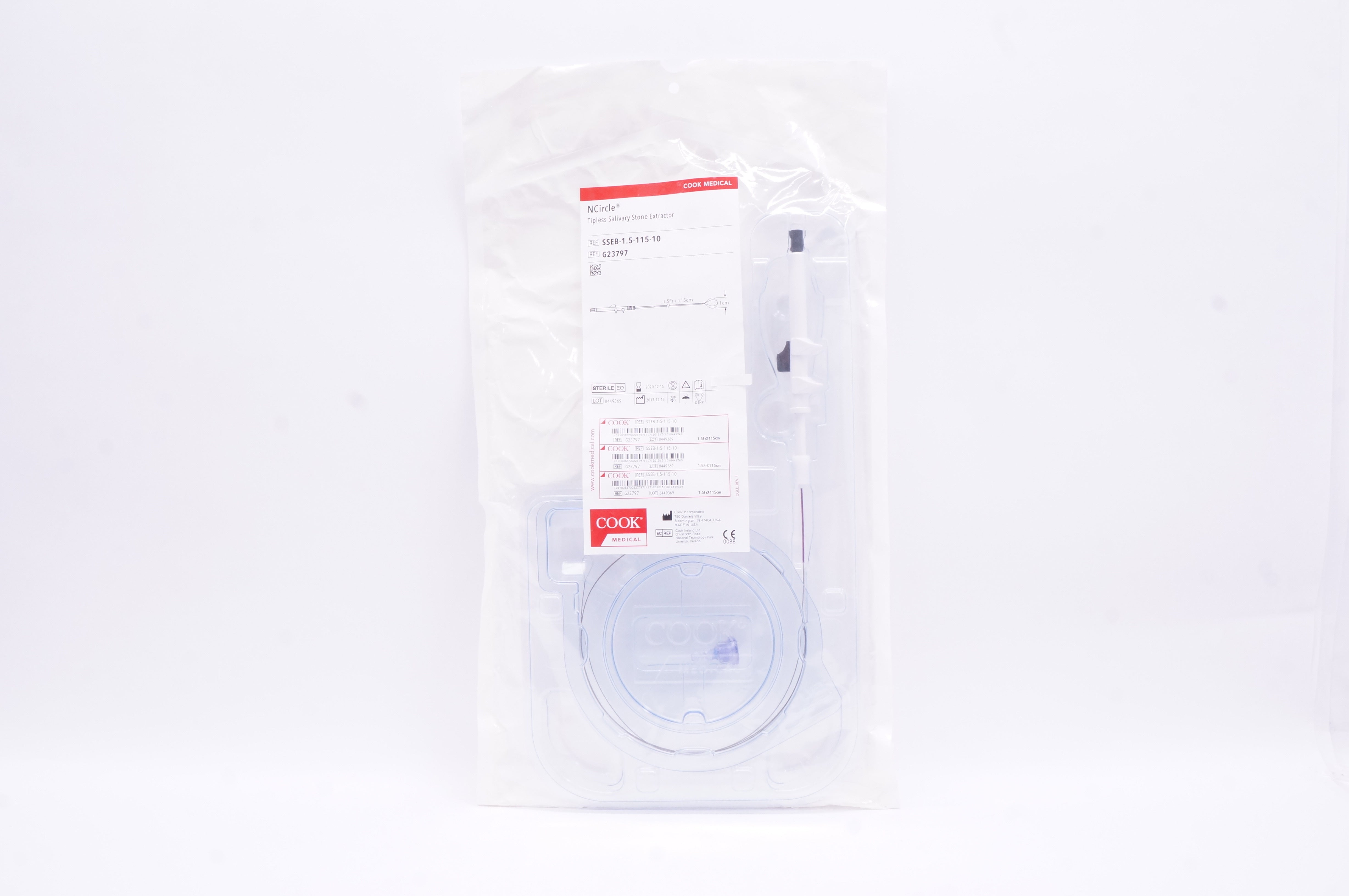 Cook Medical G23797 NCircle Tipless Salivary Stone Extrator (x)