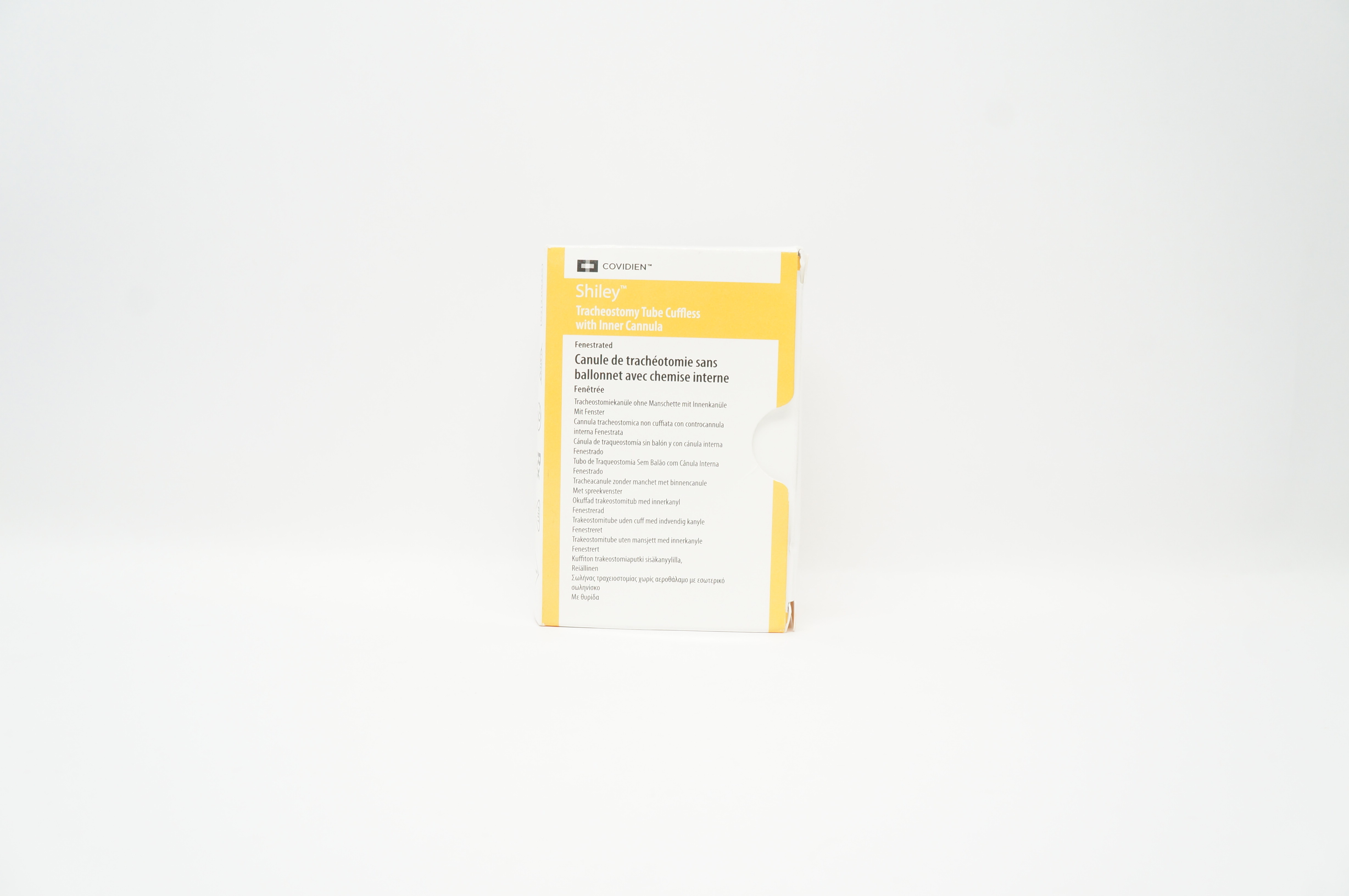 Covidien 6CFN Shiley Tracheostomy Tube Cuffless 6.4mm I.D. x 10.8mm O.D. x 76mm