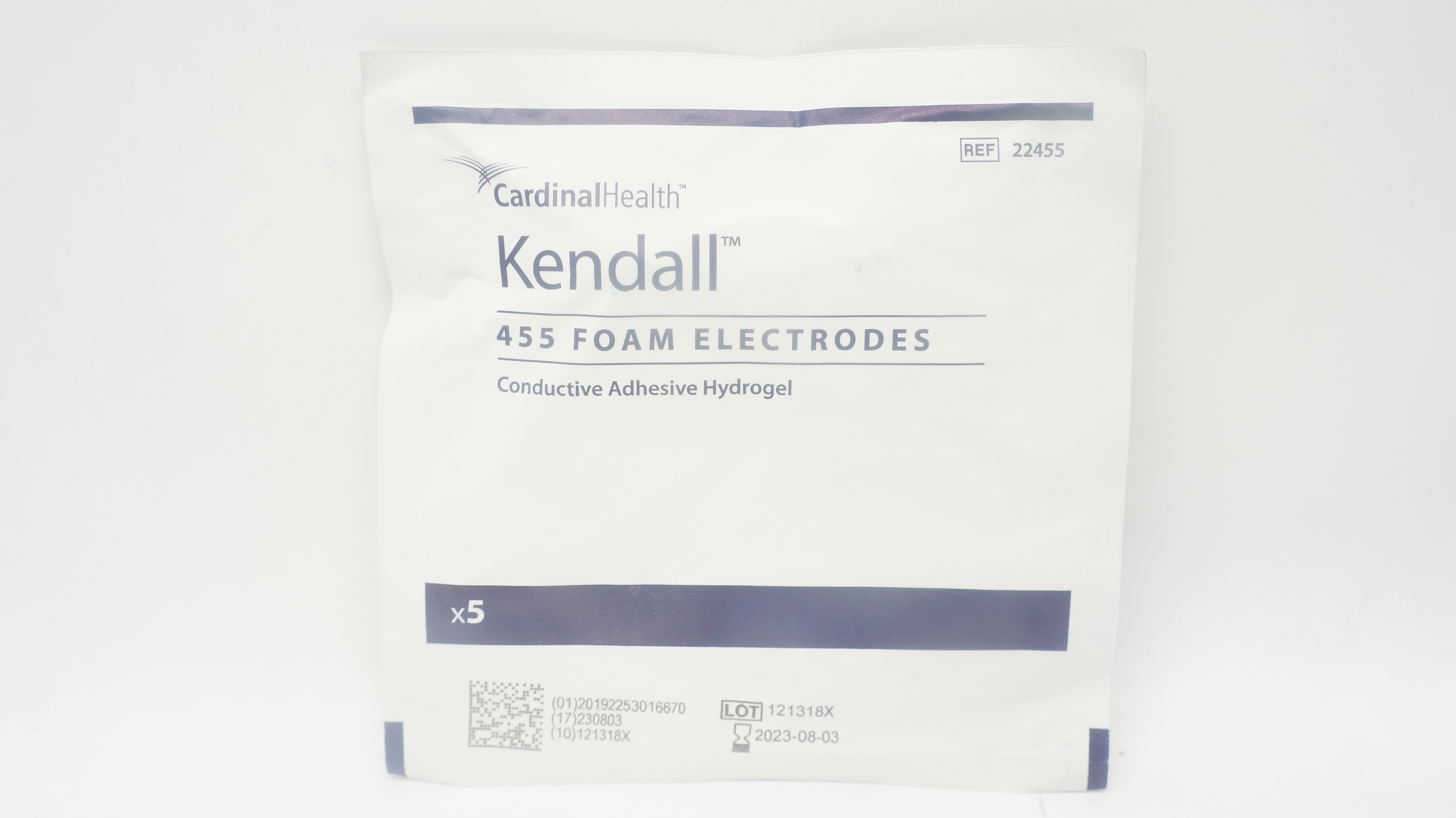 Cardinal Health 22455 Kendall 455 Foam Electrodes - Pack of 5