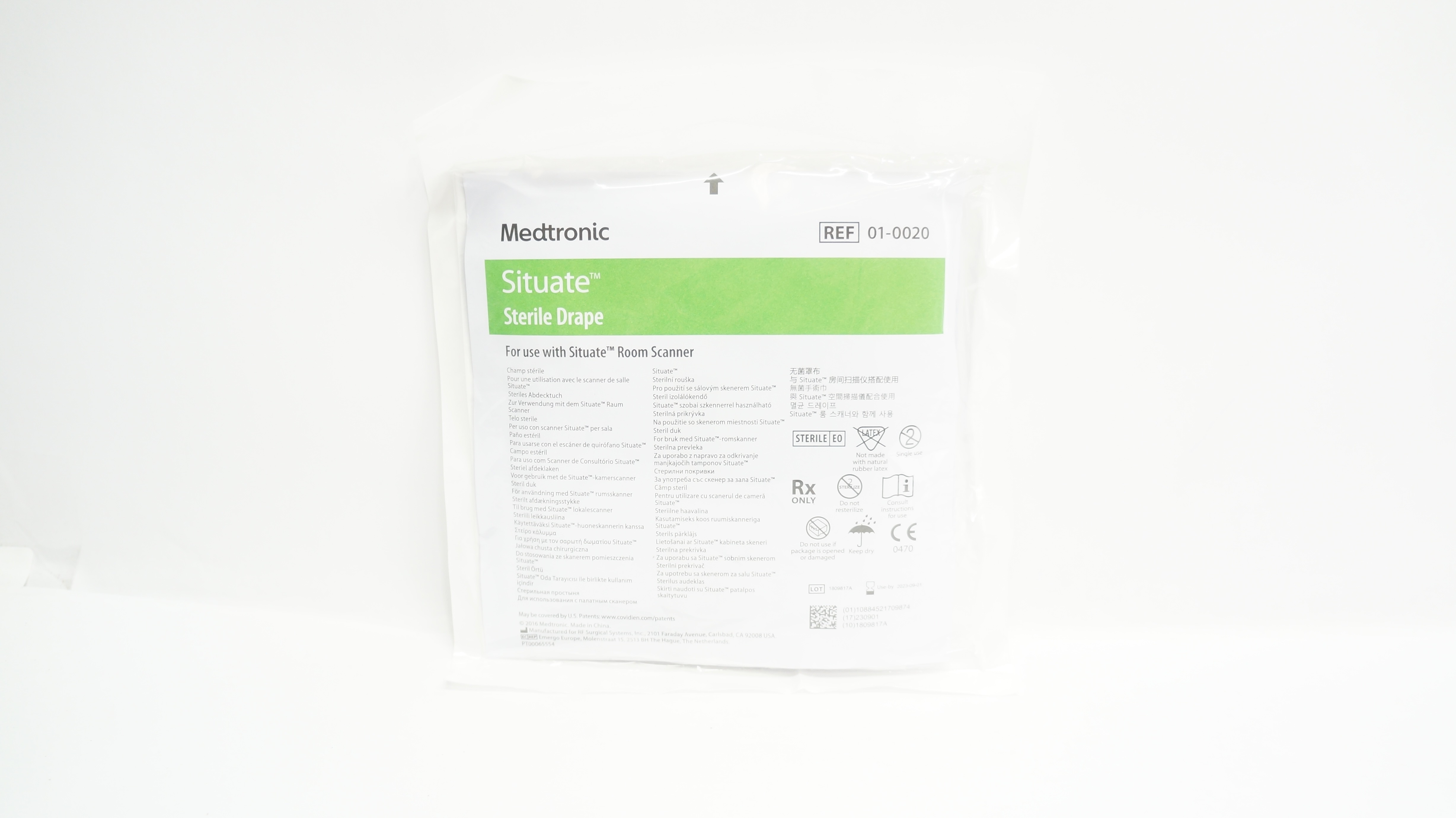 Medtronic 01-0020 Situate Sterile Drape For Use with Situate Room Scanner (x)