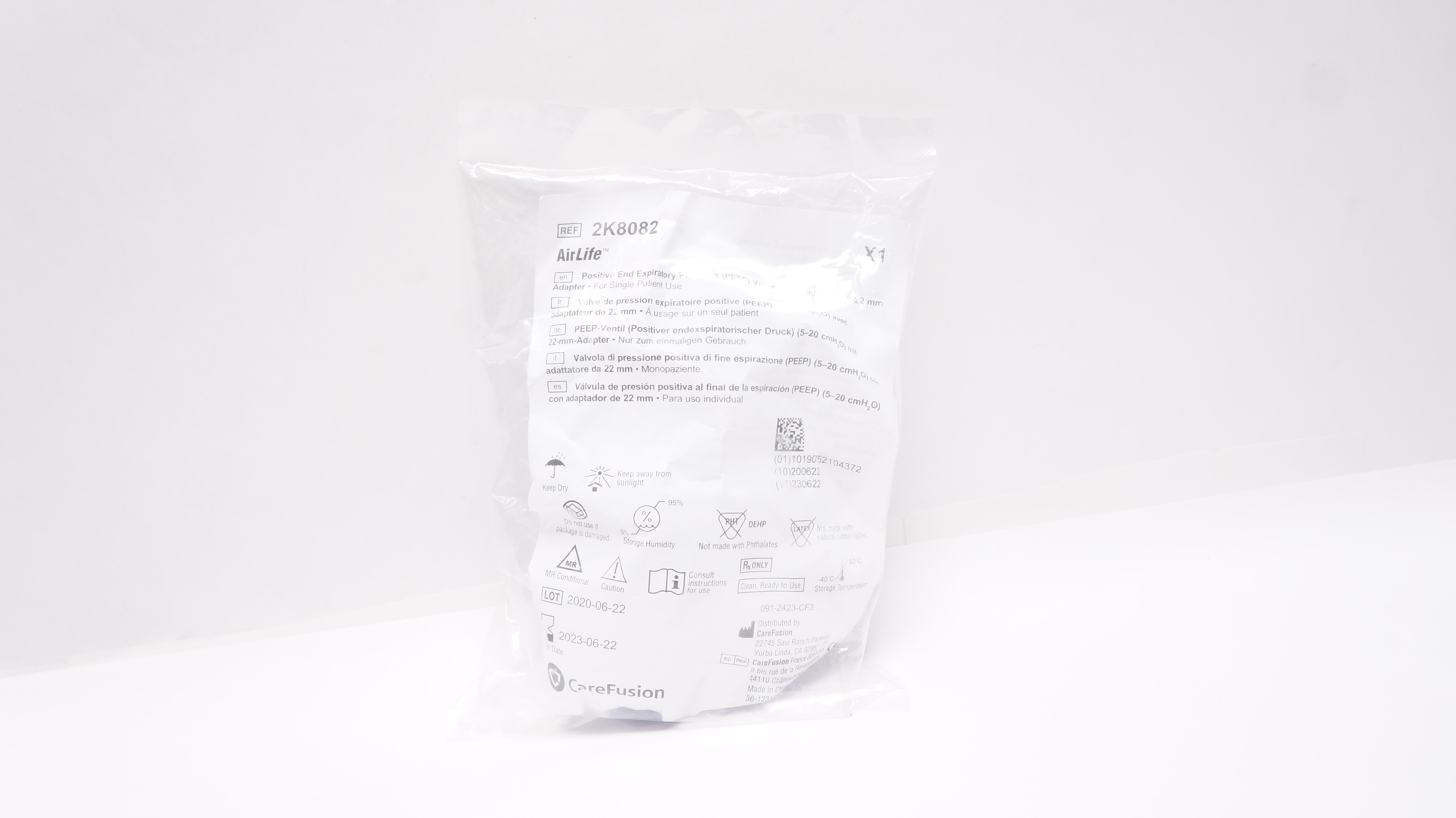 CareFusion 2K8082 AirLife Positive End Expiratory Pressure Valve 5-20cmH2O (x)