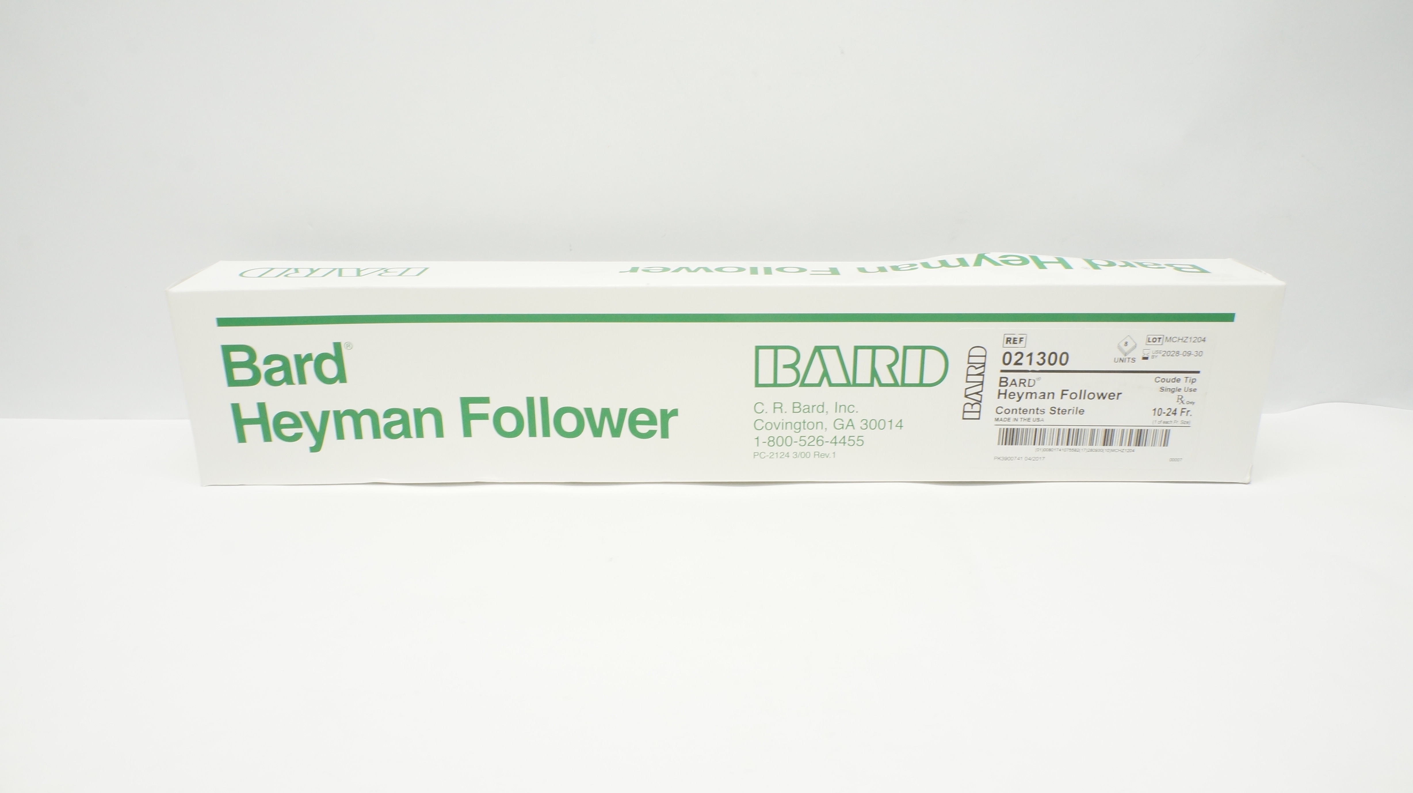 Bard 021300 Heyman Follower Coude Tip 10-24Fr - Box of 8