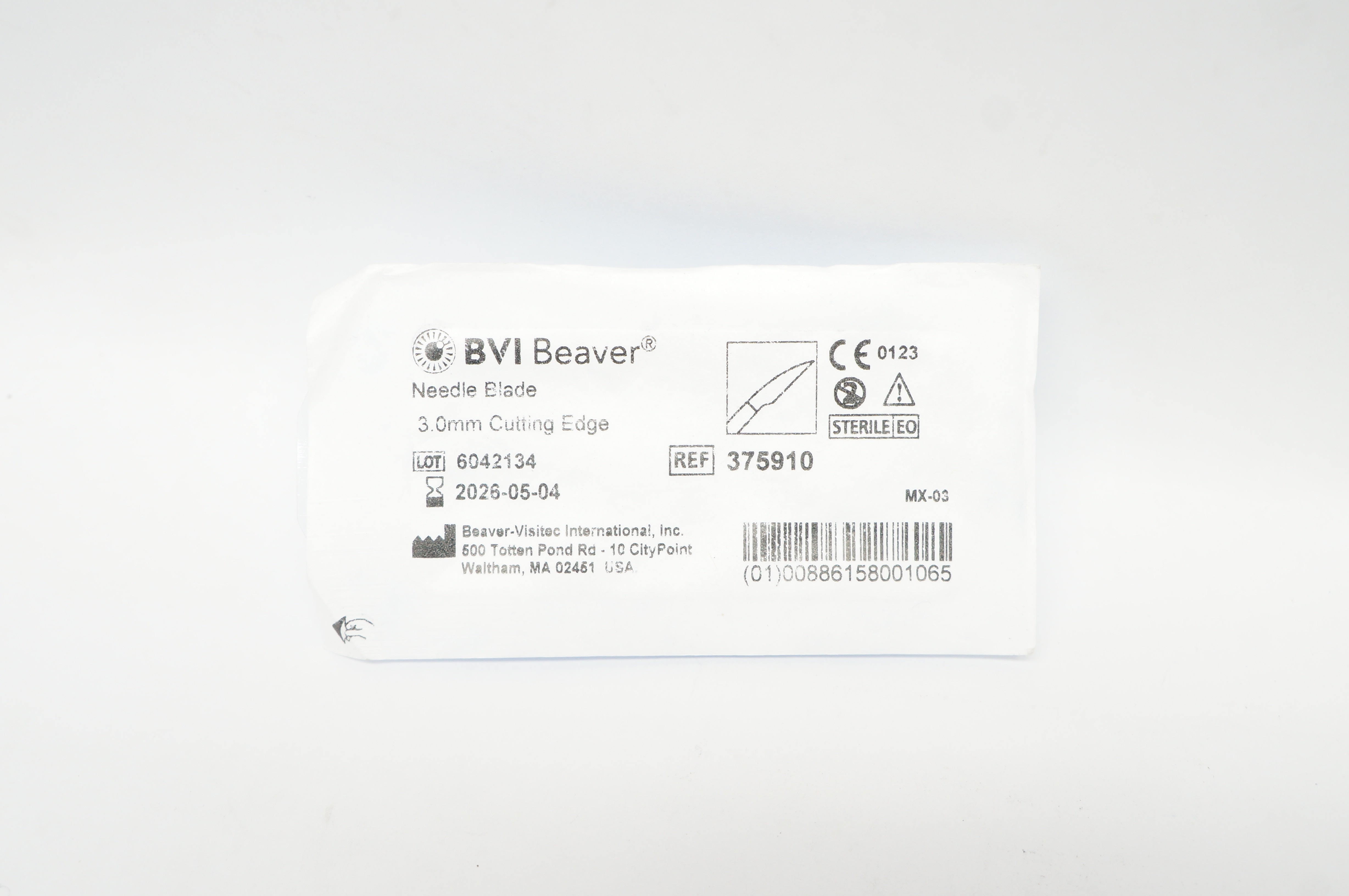 BVI Beaver 375910 Ndle Blade 3.0mm Cutting Edge