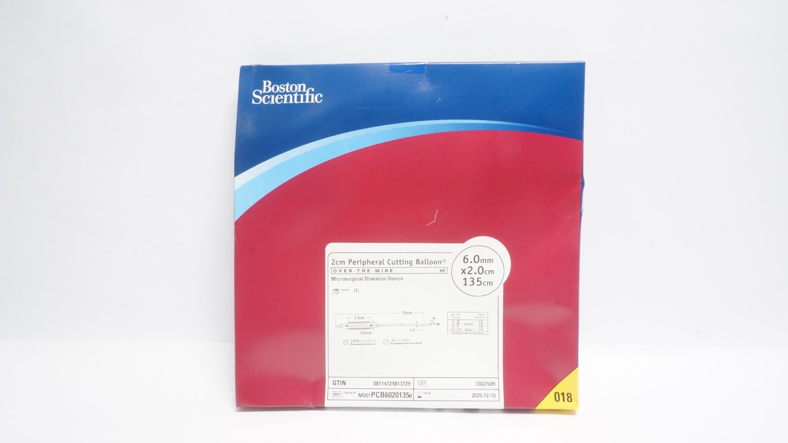 Boston Scientific PCB60201350 2cm Peripheral Cutting Balloon 6F 6.0mm x 2.0cm