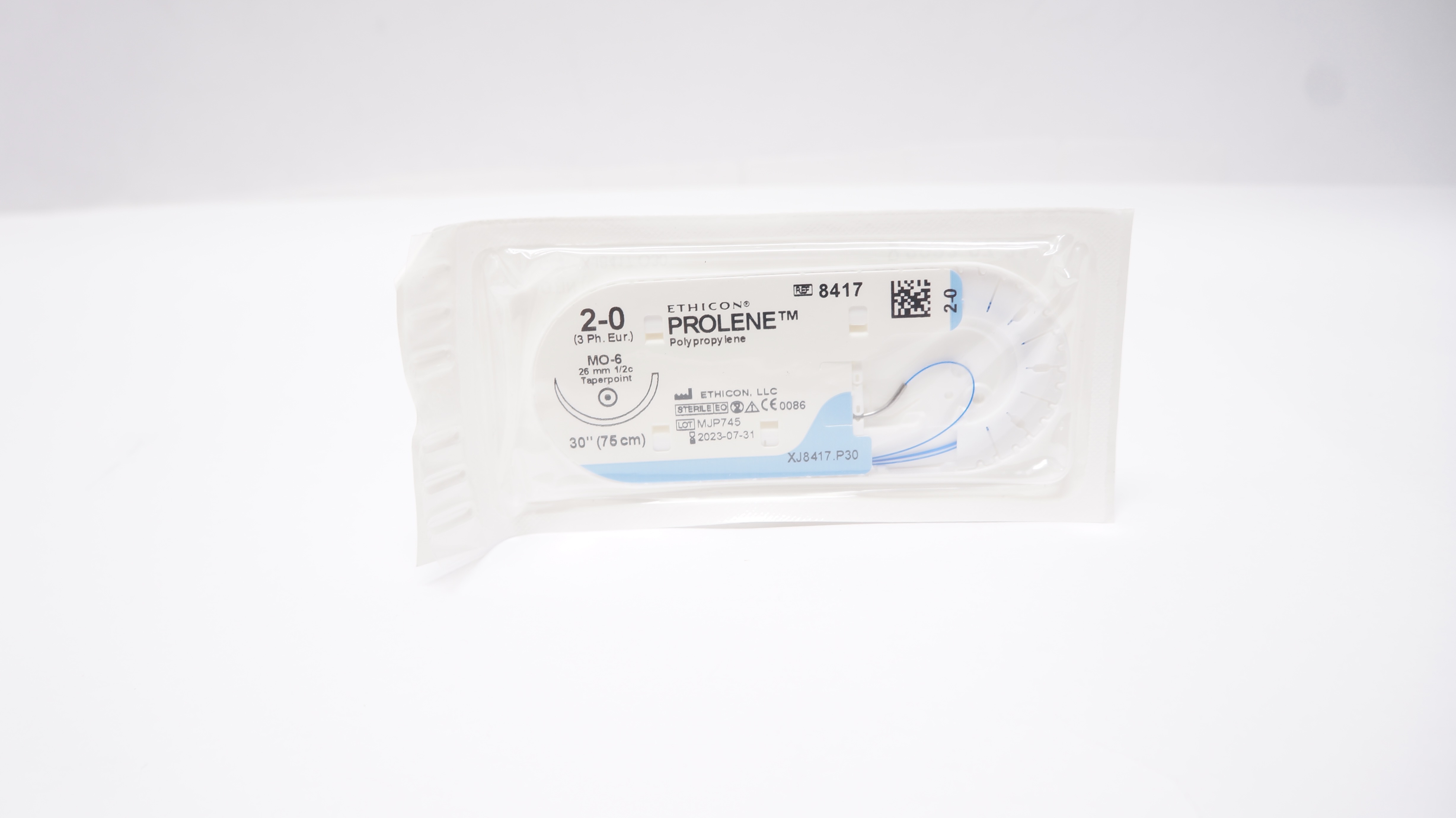 Ethicon 8417 2-0 Prolene Blue 30inch Stre.MO-6 26mm Taperpoint (x)