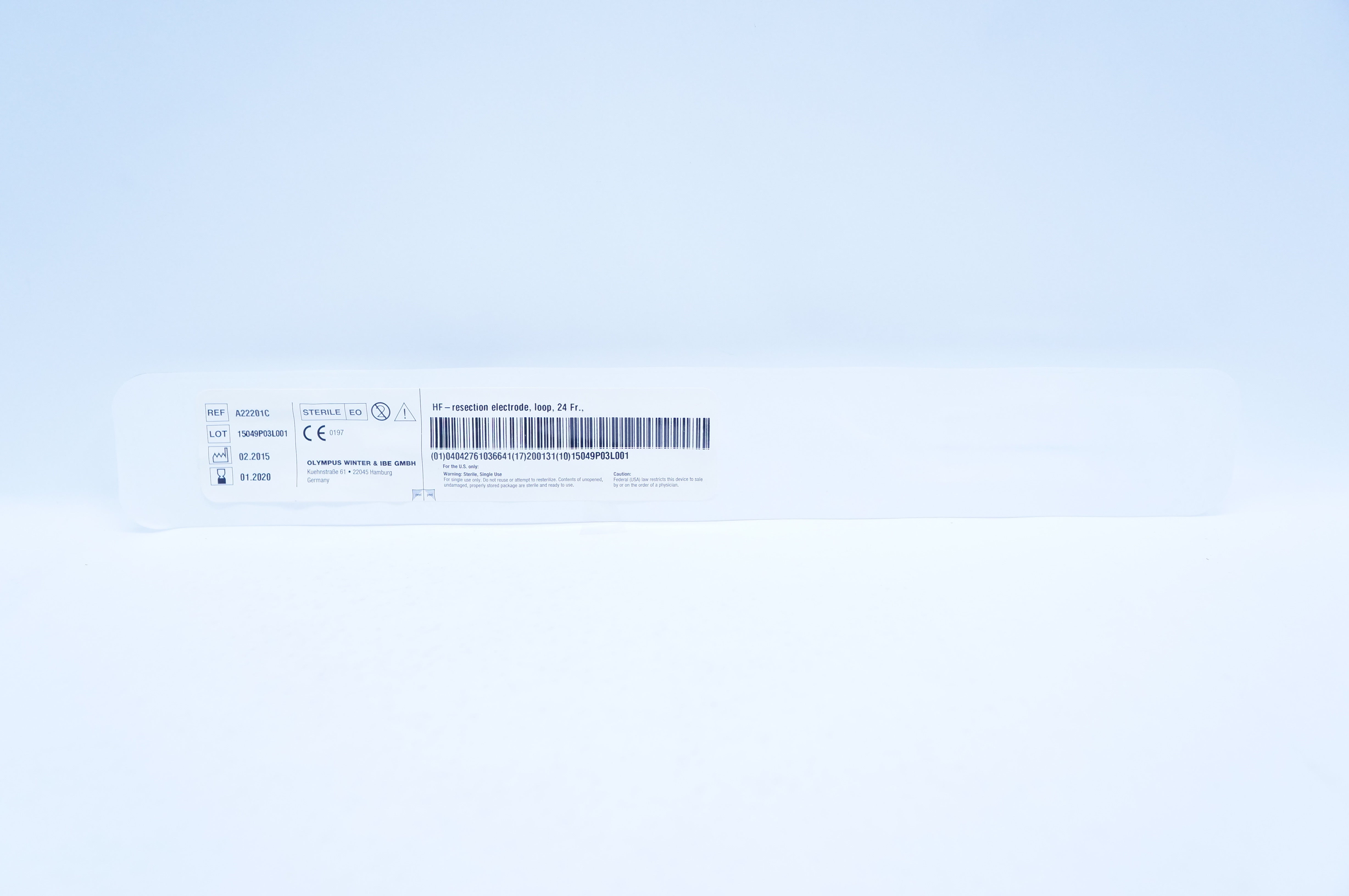 Olympus Winter & IBE GMBH A22201C HF-Resection Electrode, Loop, 24 Fr. (x)