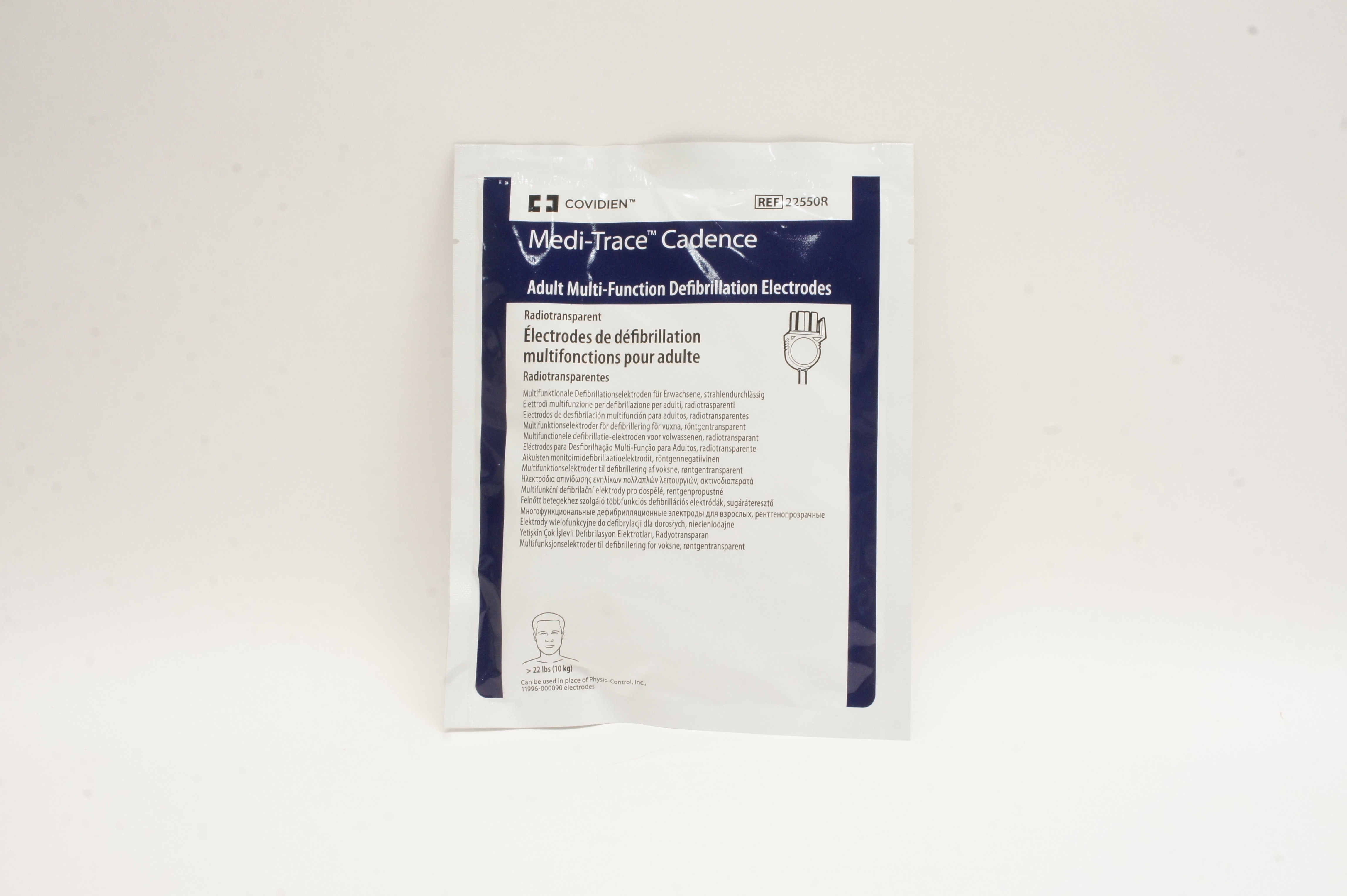 Covidien 22550R Medi-Trace Cadence Adult Multi-Function Defibrillation >22lbs(x)