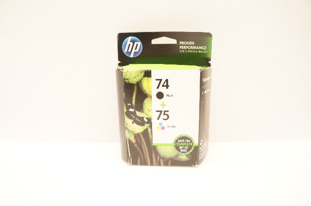 HP CC659FN 74/75 Black/Tri-Color Ink Cartridge, Combo-Pack - Pack of 2