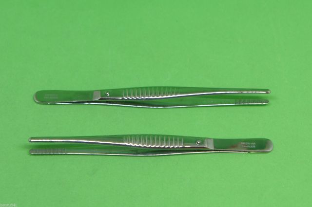 Dixon Forceps Hemo Kelly 5.25-5.75in Lg Slightly Curved Jaw Str Hdl ~ Lot of 2