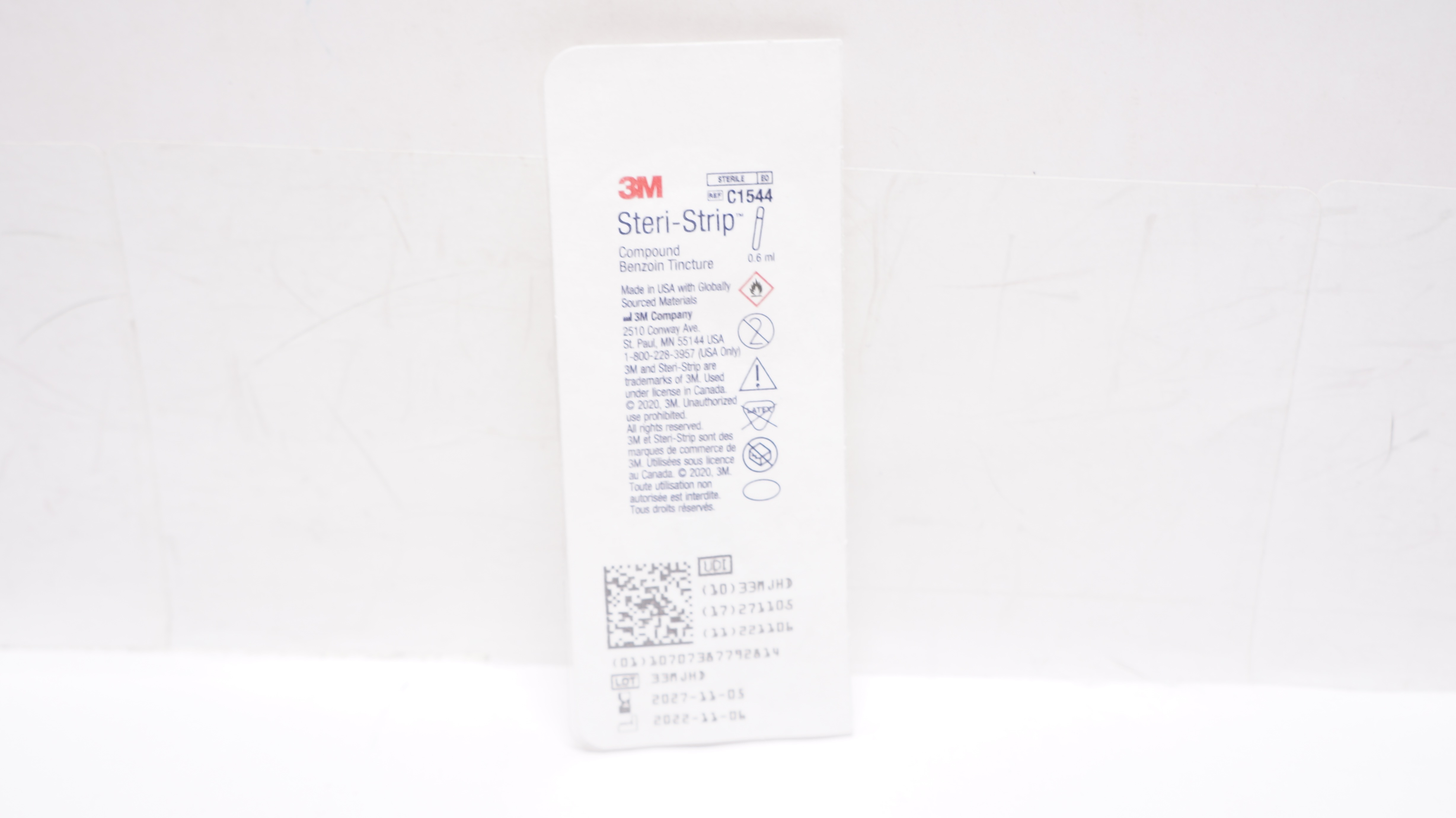 3M C1544 Steri-Strip Compound Benzoin Tincture 0.6mL