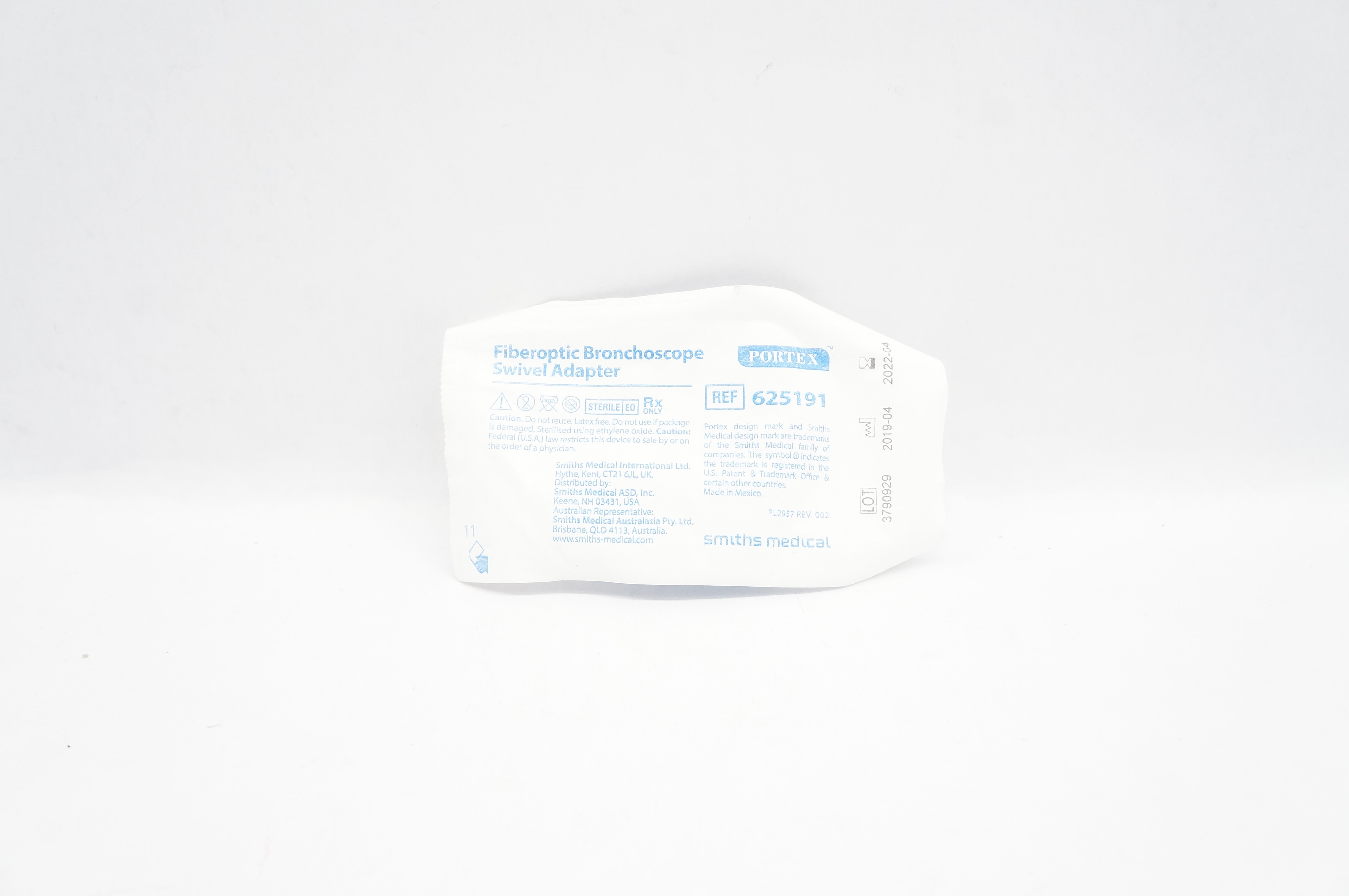 Smiths Medical 625191 Portex Fiberoptic Bronchoscope Swivel Adapter (x)