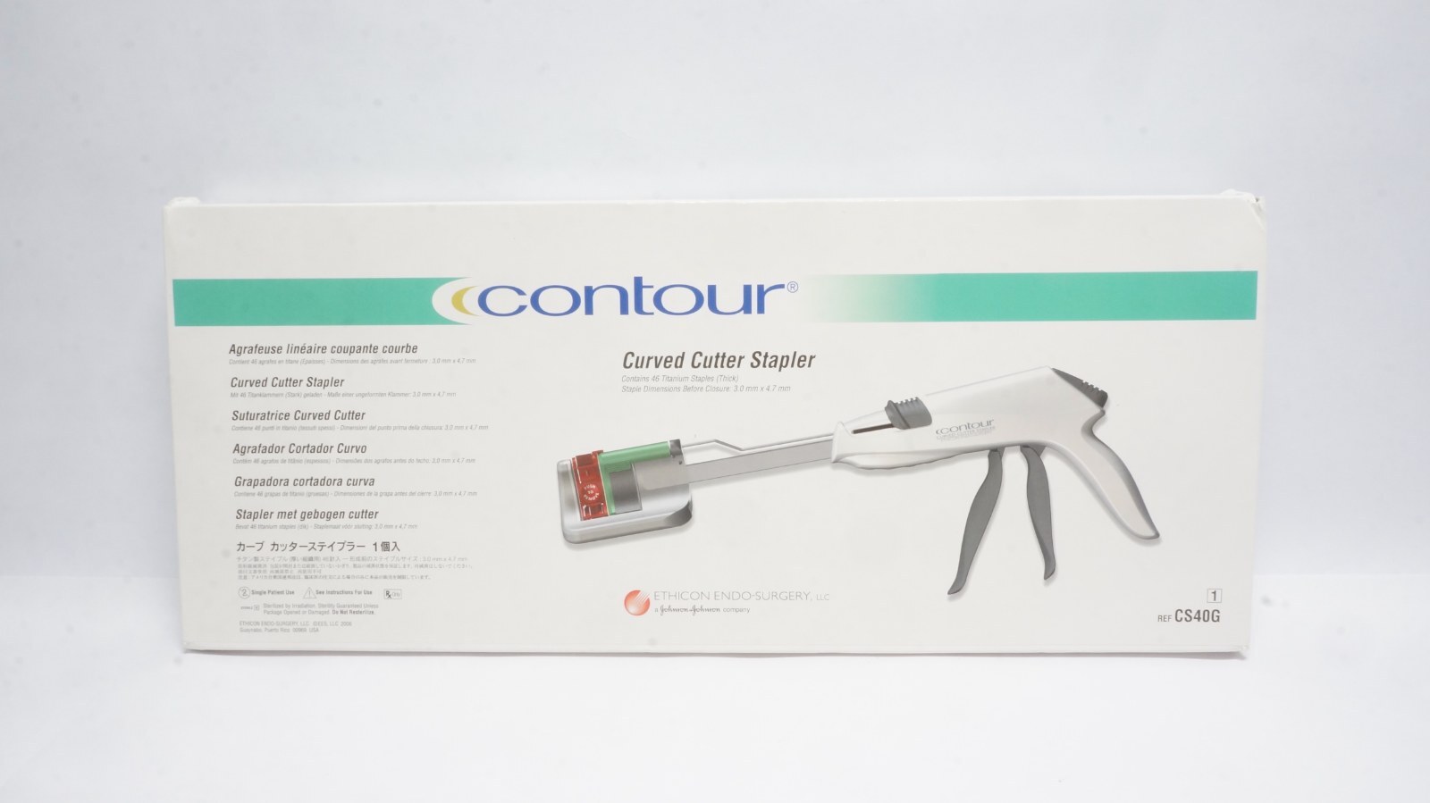 Ethicon CS40G Contour Curved Cutter Stapler 3.0mm x 4.7mm