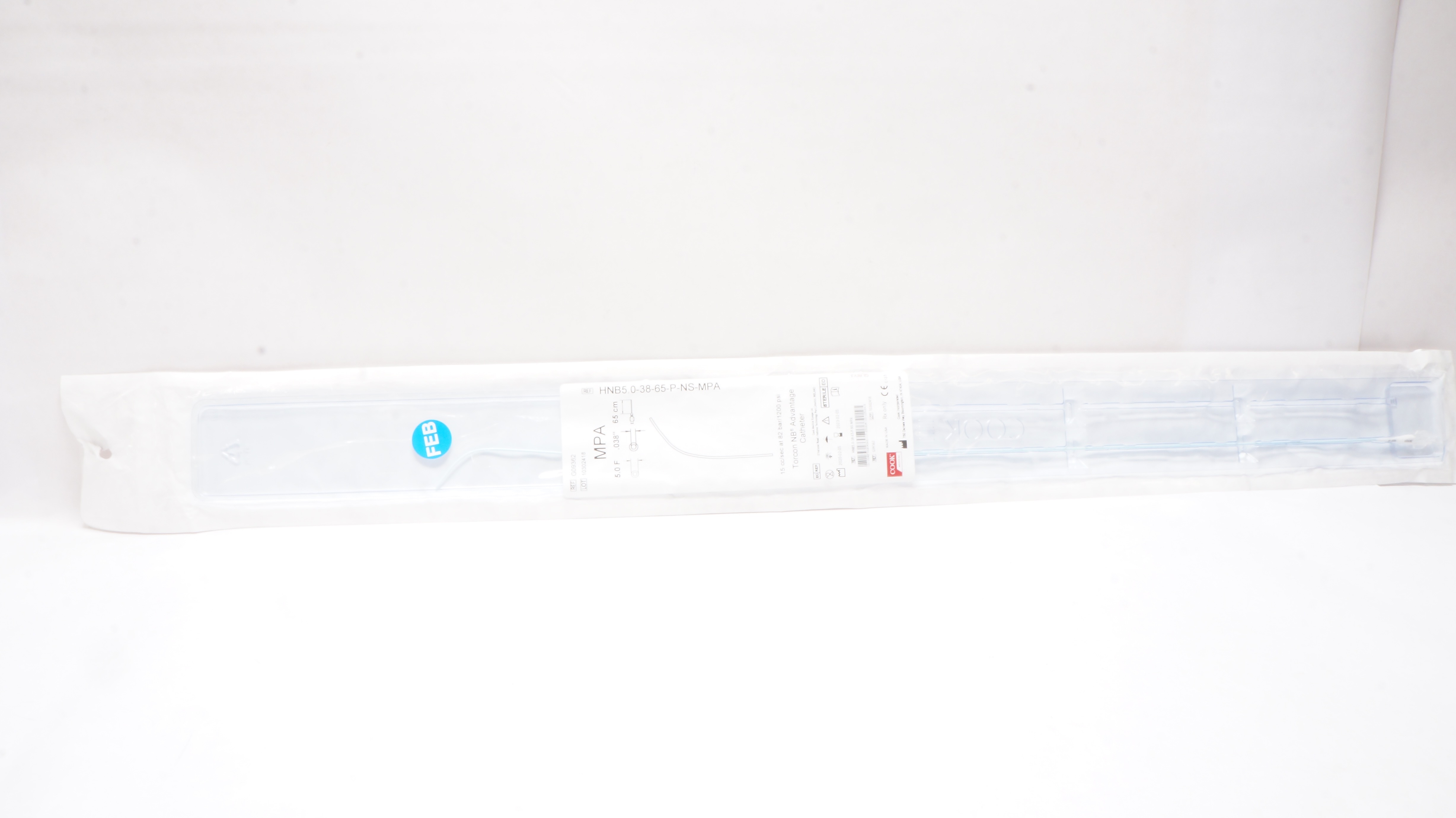 Cook Medical G09362 Torcon NB Advantage Cath. 5.0 Fr x 0.038inch x 65cm (x)