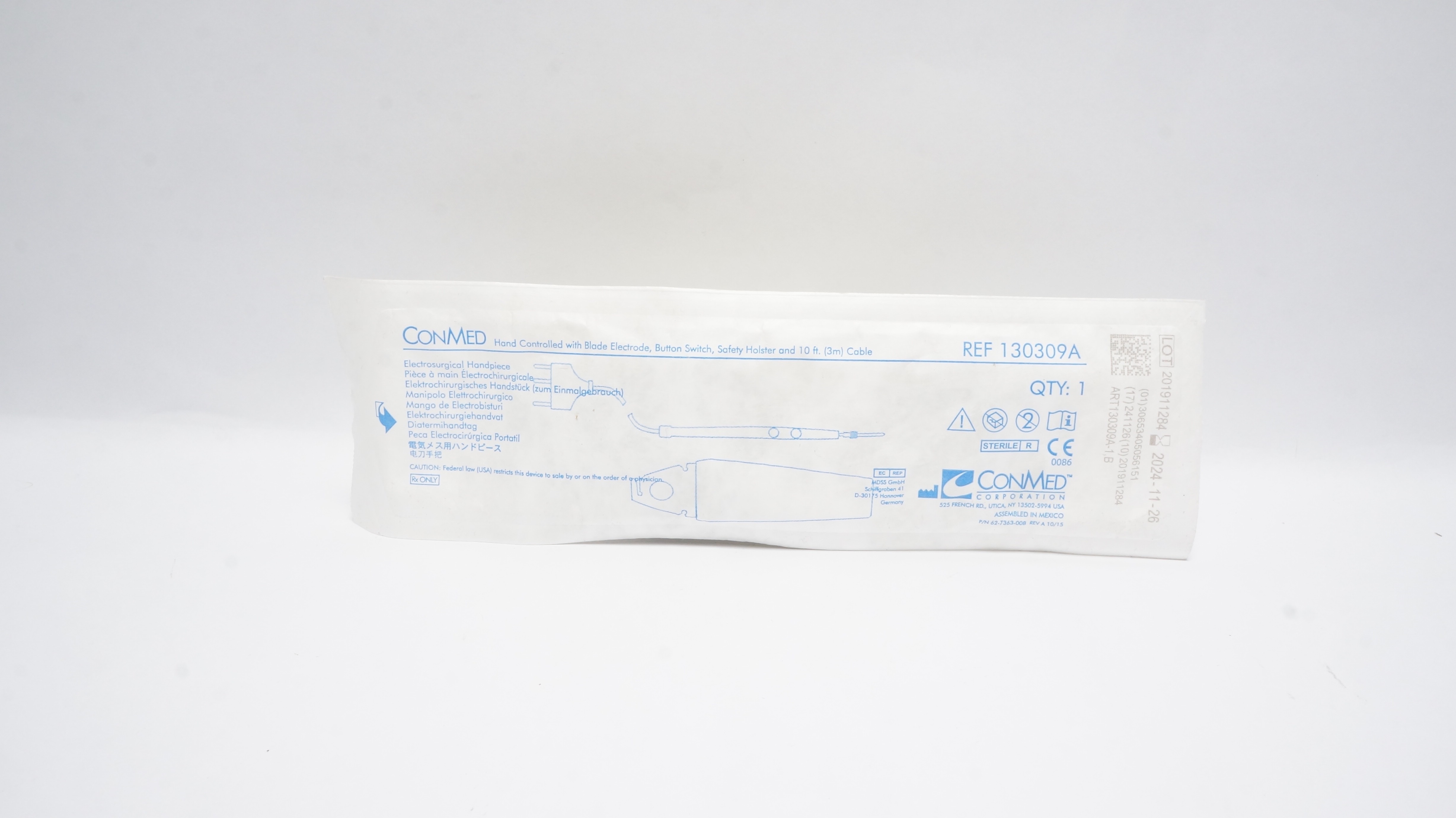 ConMed 130309A Electrosurgical Handpiece (x)