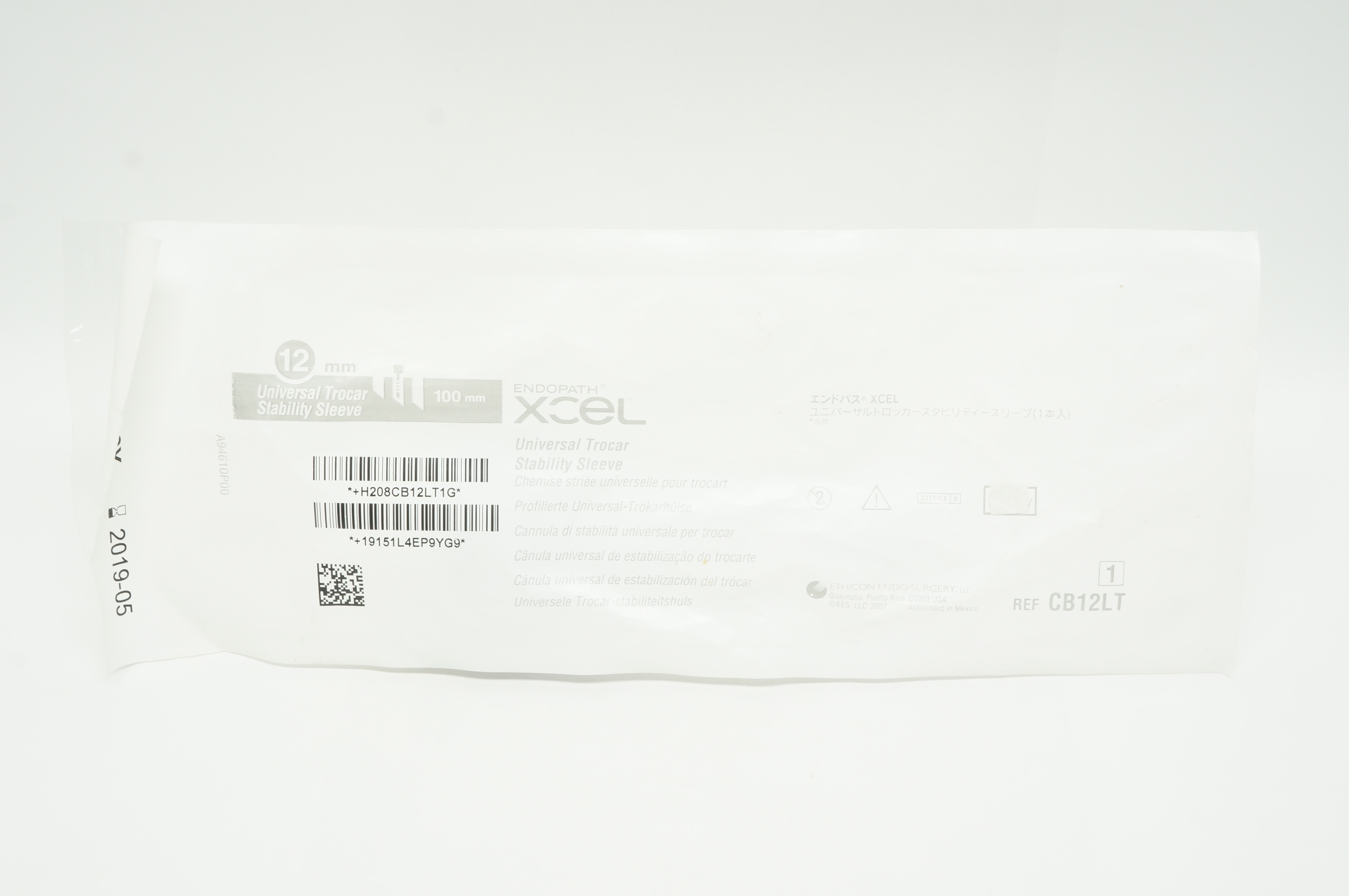 Ethicon CB12LT Endopath Xcel Universal Trocar Stability Sleeve 12mm x 100mm (x)
