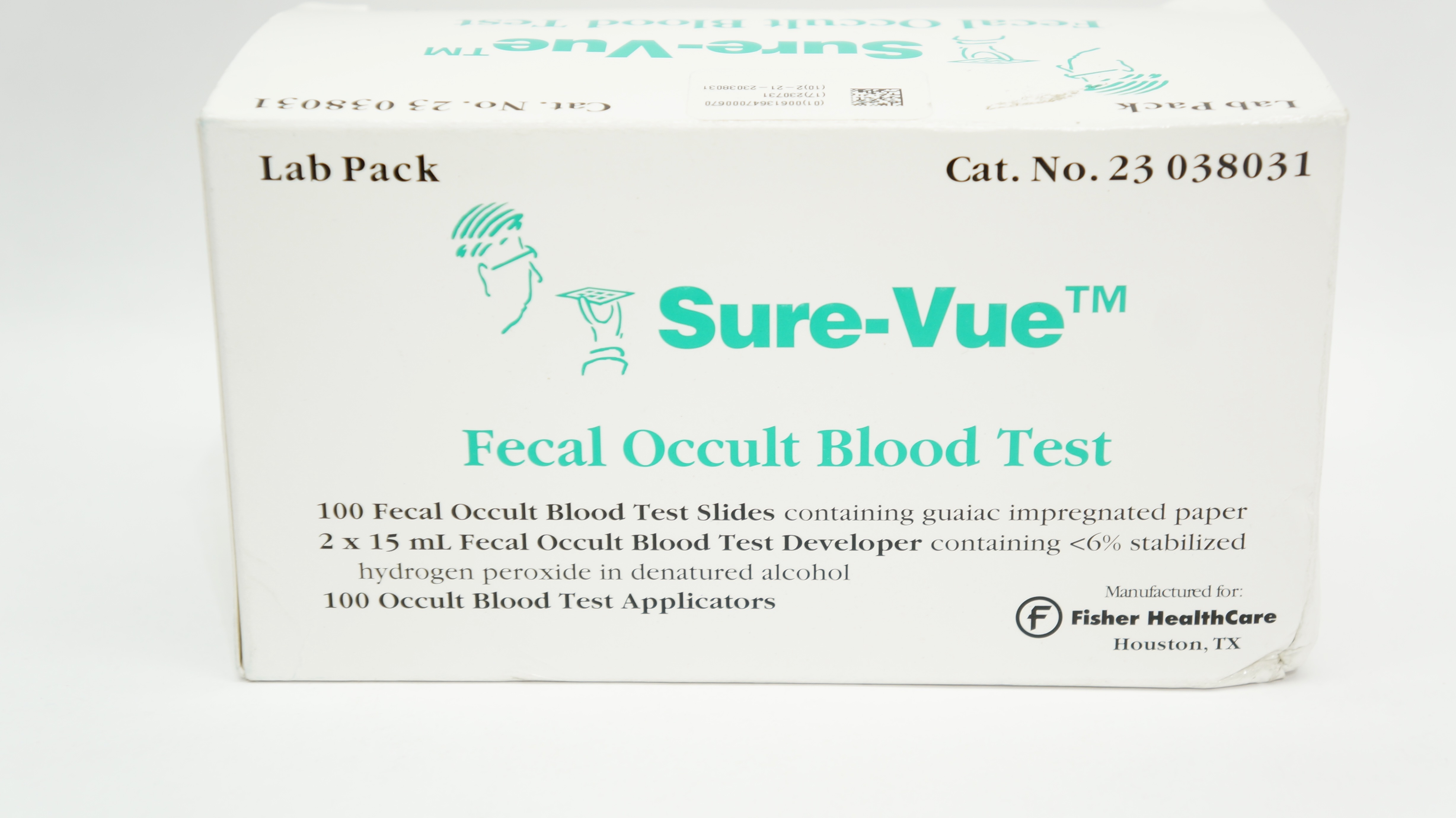 Fisher Healthcare 23038031 Sure-Vue Fecal Occult Blood Test (x) - Box of 100