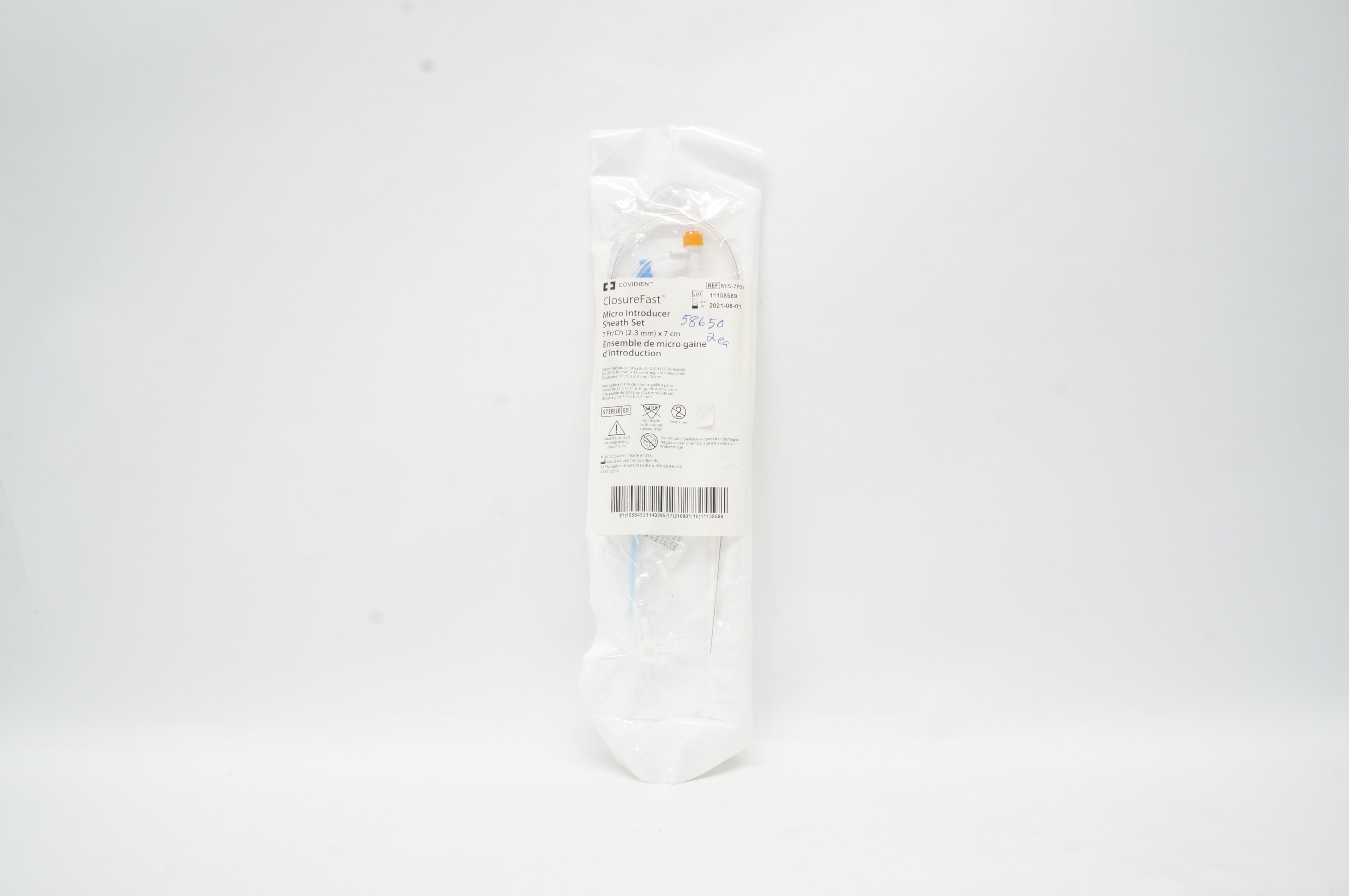 Covidien MIS-7F07 ClosureFast Micro Introducer Sheath Set 7Fr x 7cm