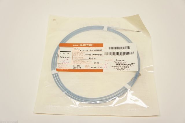 630-111 ~ Boston Scientific Glidewire Straight 0.038inch x 150cm x 3mm (x)
