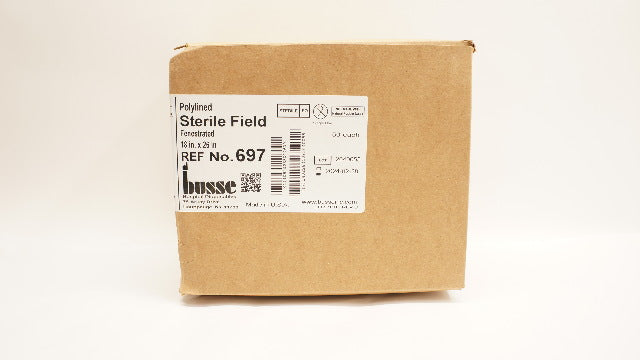 Busse 697 Polylined Sterile Field 18 x 26inch, Fenestrated - Box of 50