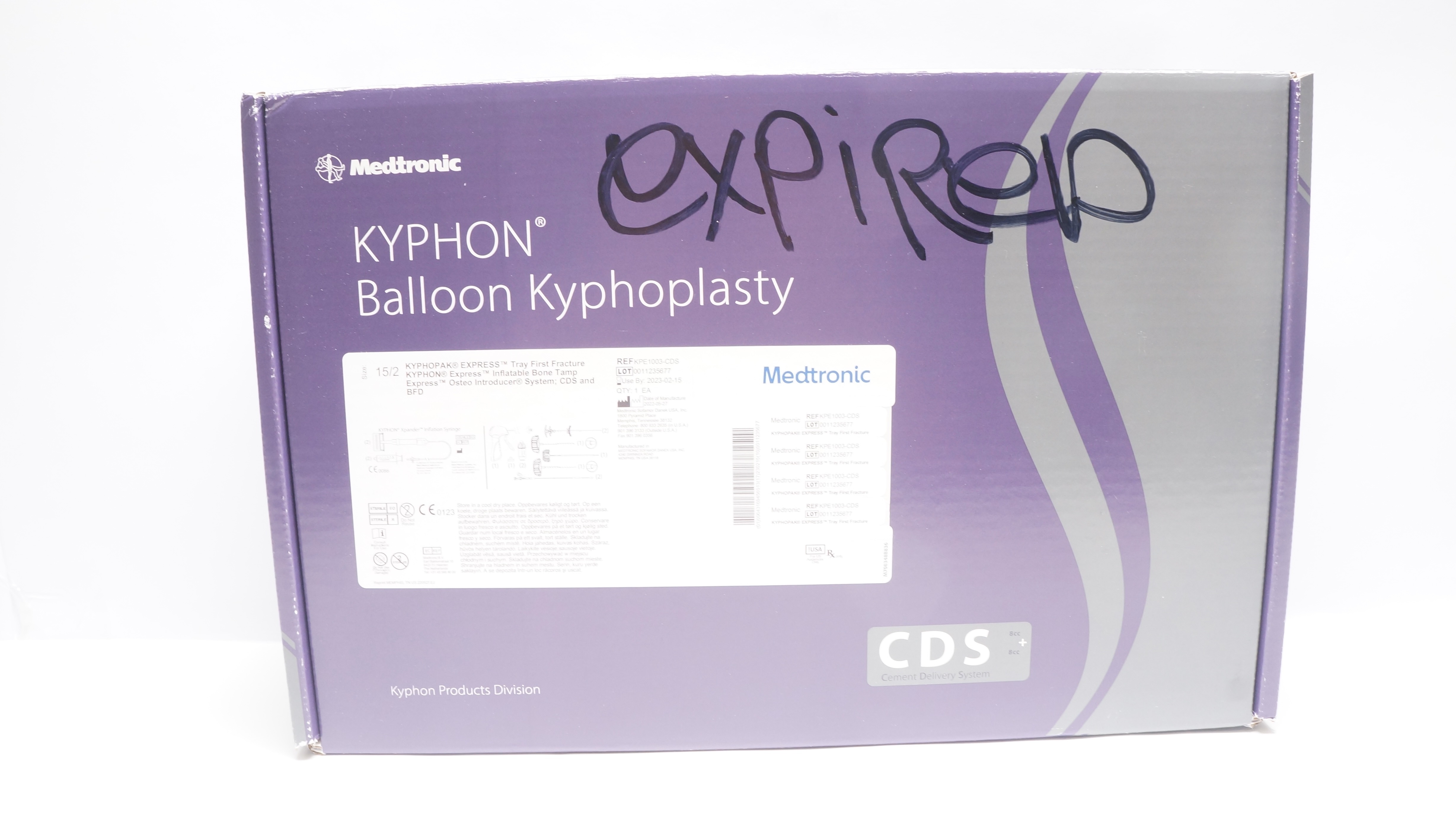 Medtronic KPE1003-CDS Kyphopak Balloon Kyphoplasty Tray First Fracture, 15/2 (x)