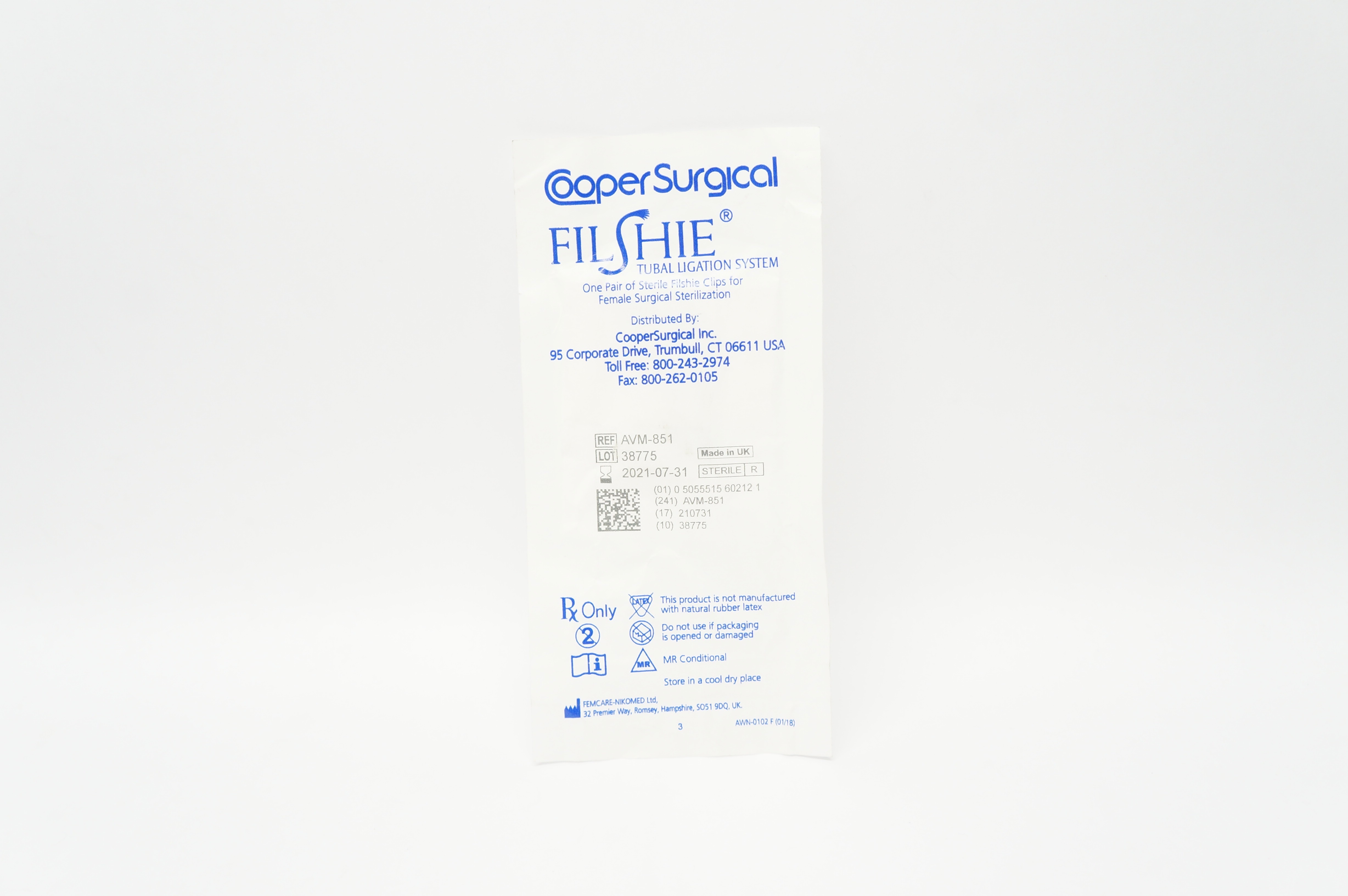 Cooper Surgical AVM-851 FILSHIE Tubal Ligation System (x)