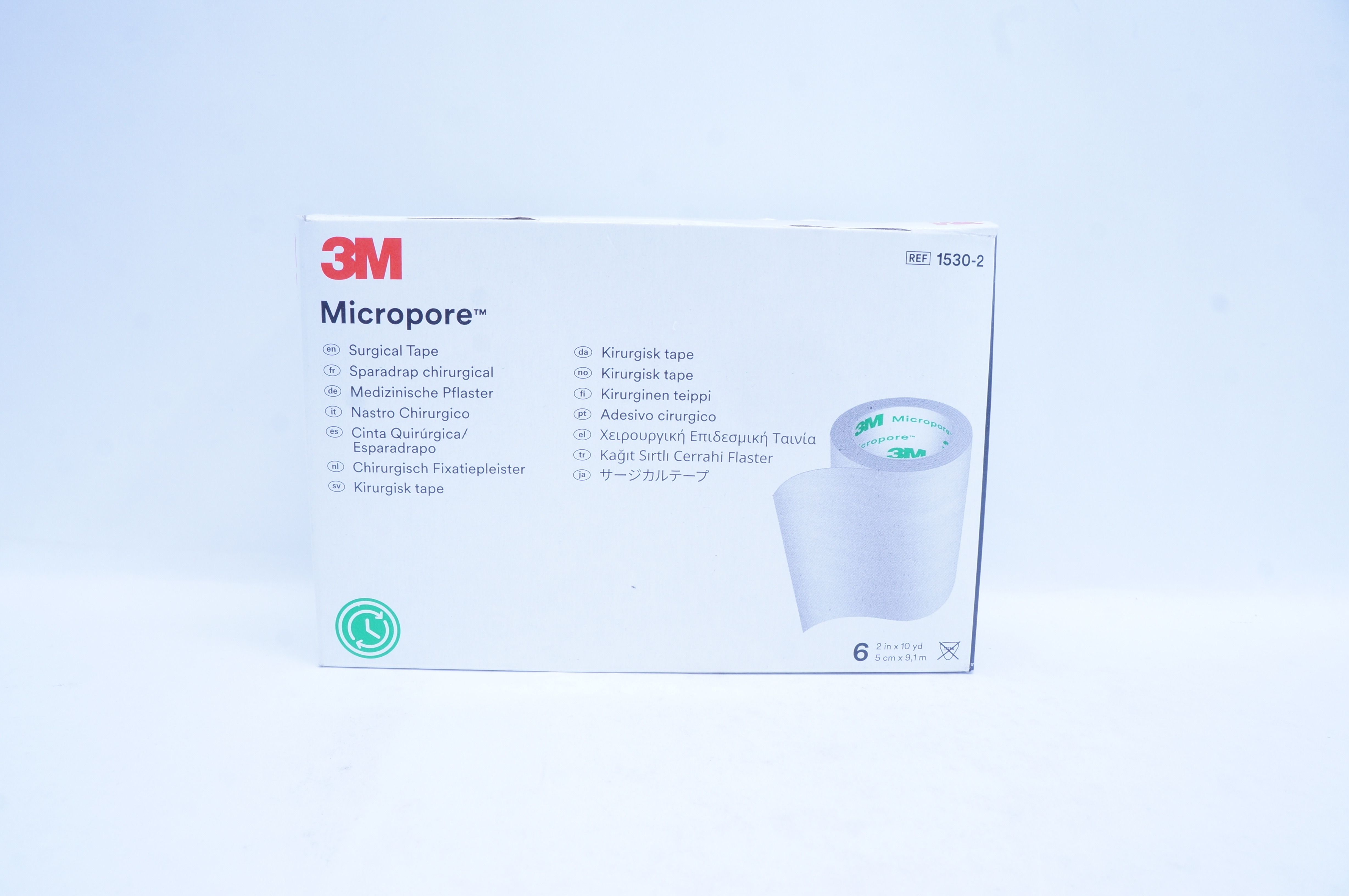 3M 1530-2 Micropore Surgical Tape 2inch x 10yd - Box of 6