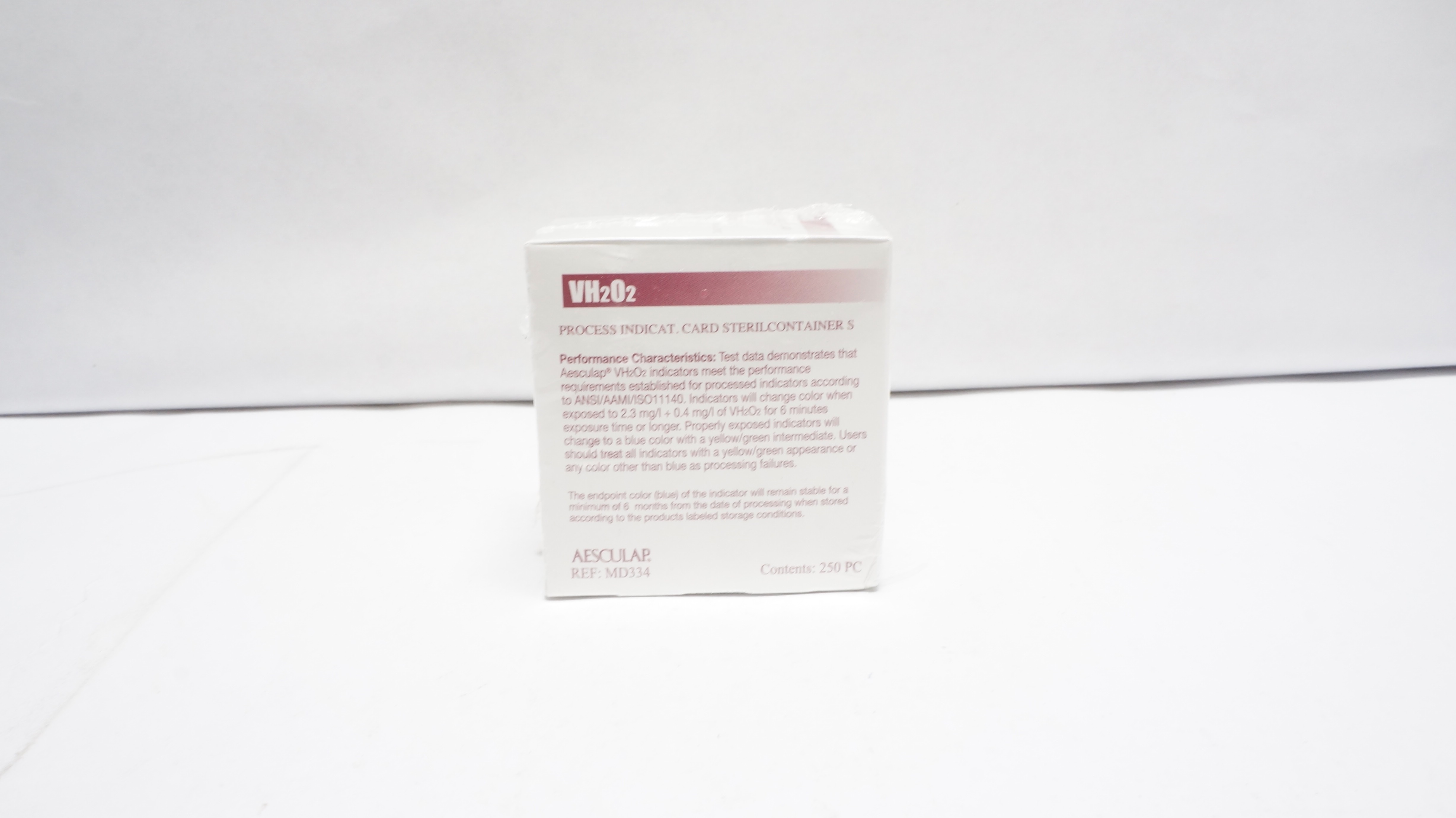 Aesculap MD334 VH2O2 Process indicator Card - Box of 250 (x)
