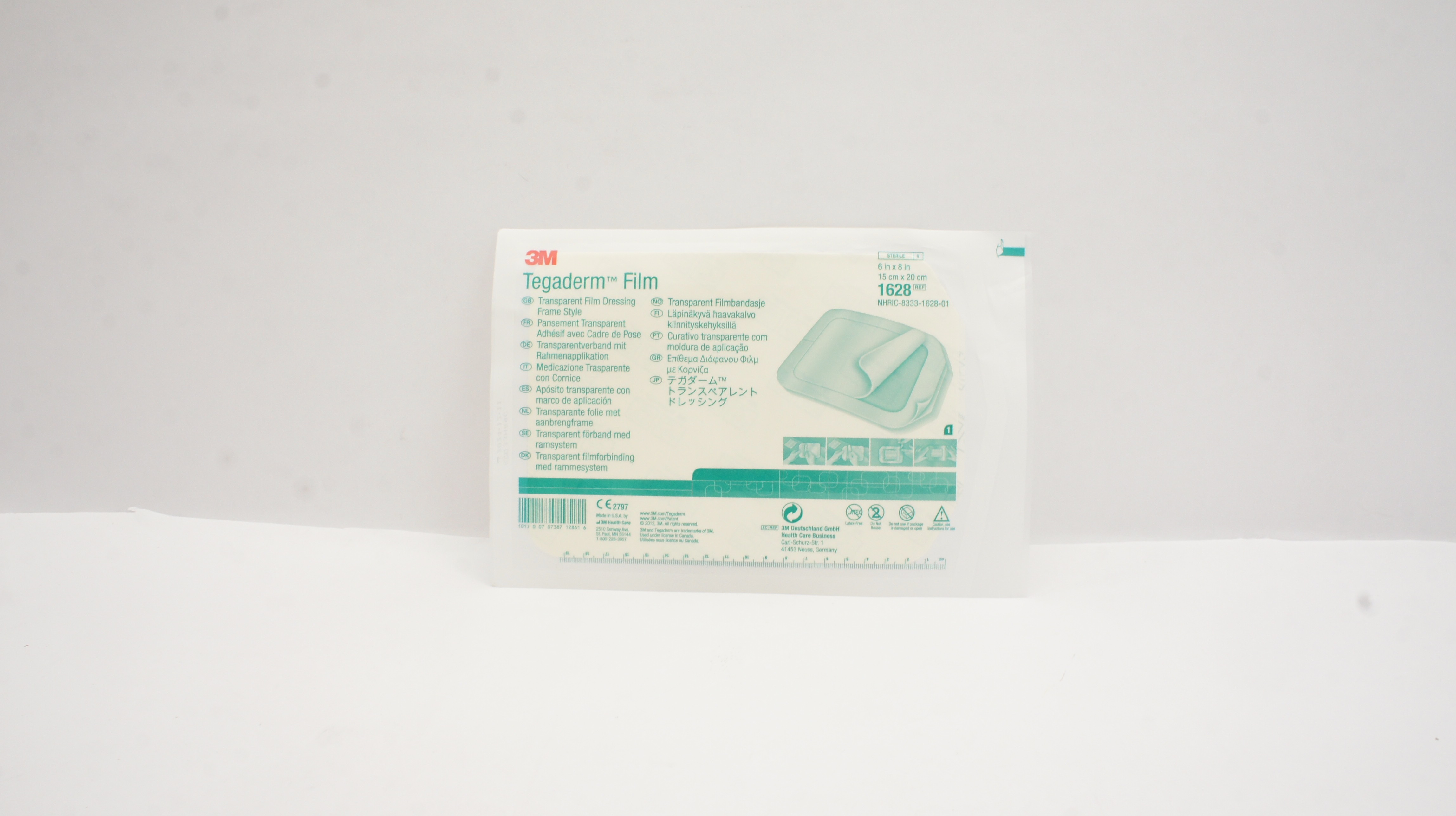 3M 1628 Tegaderm Transparent Film Dressing Frame Style, 6inch x 8inch