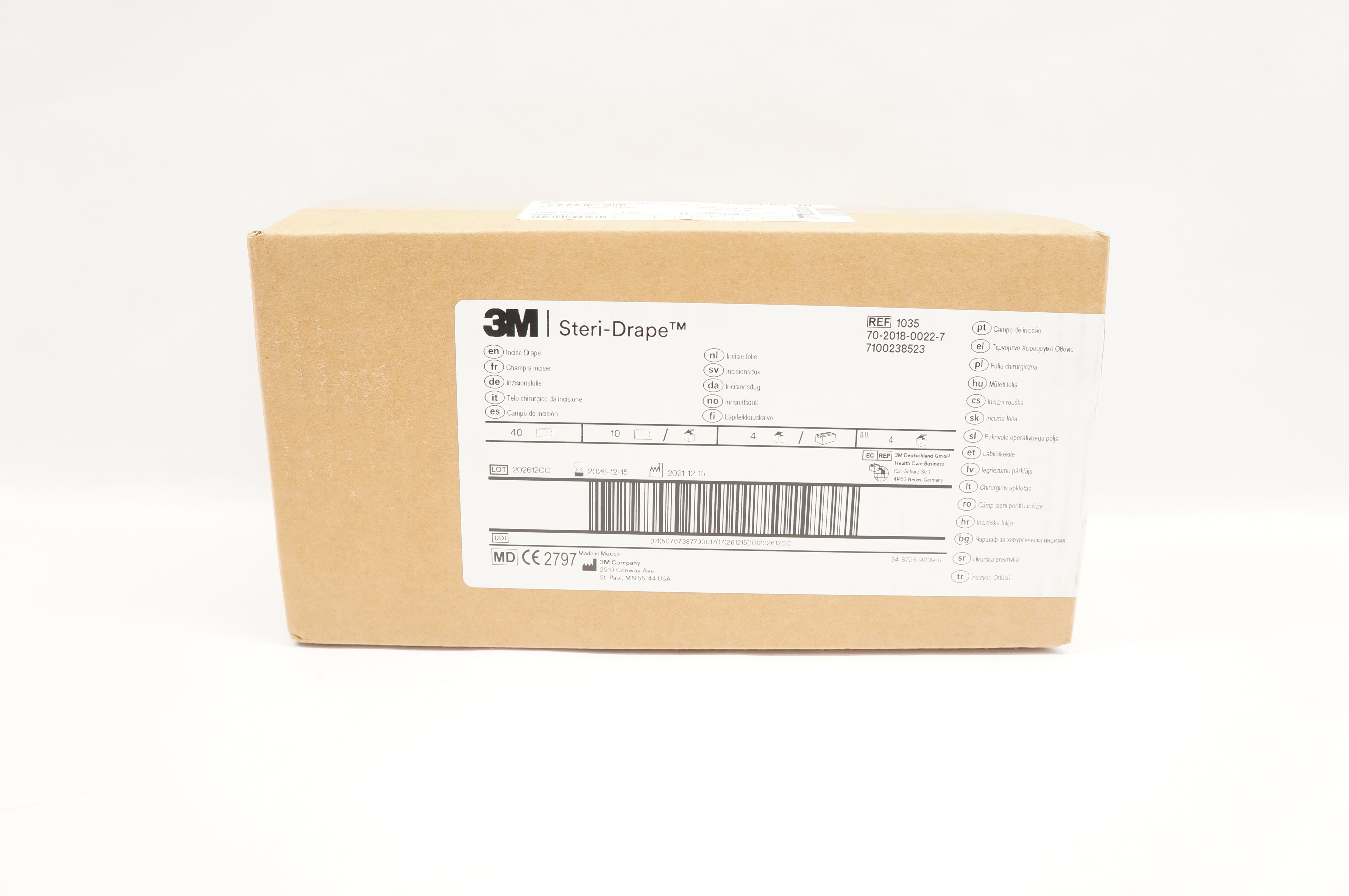 3M 1035 Steri-Drape Incise Drape - Pack of 40