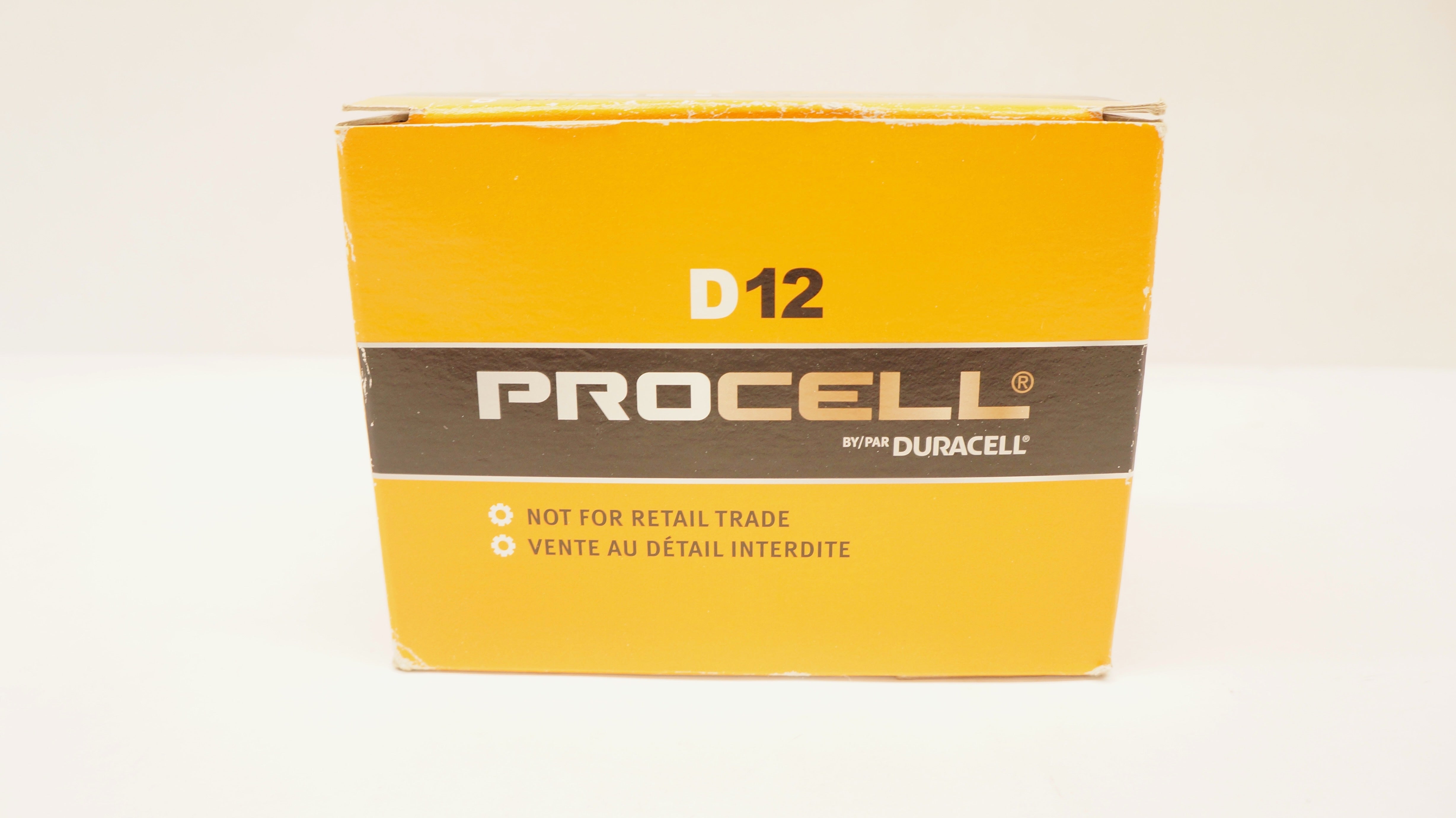 Duracell PC1300 Procell Size D 1.5V Alkaline Battery Bulk - Case of 72