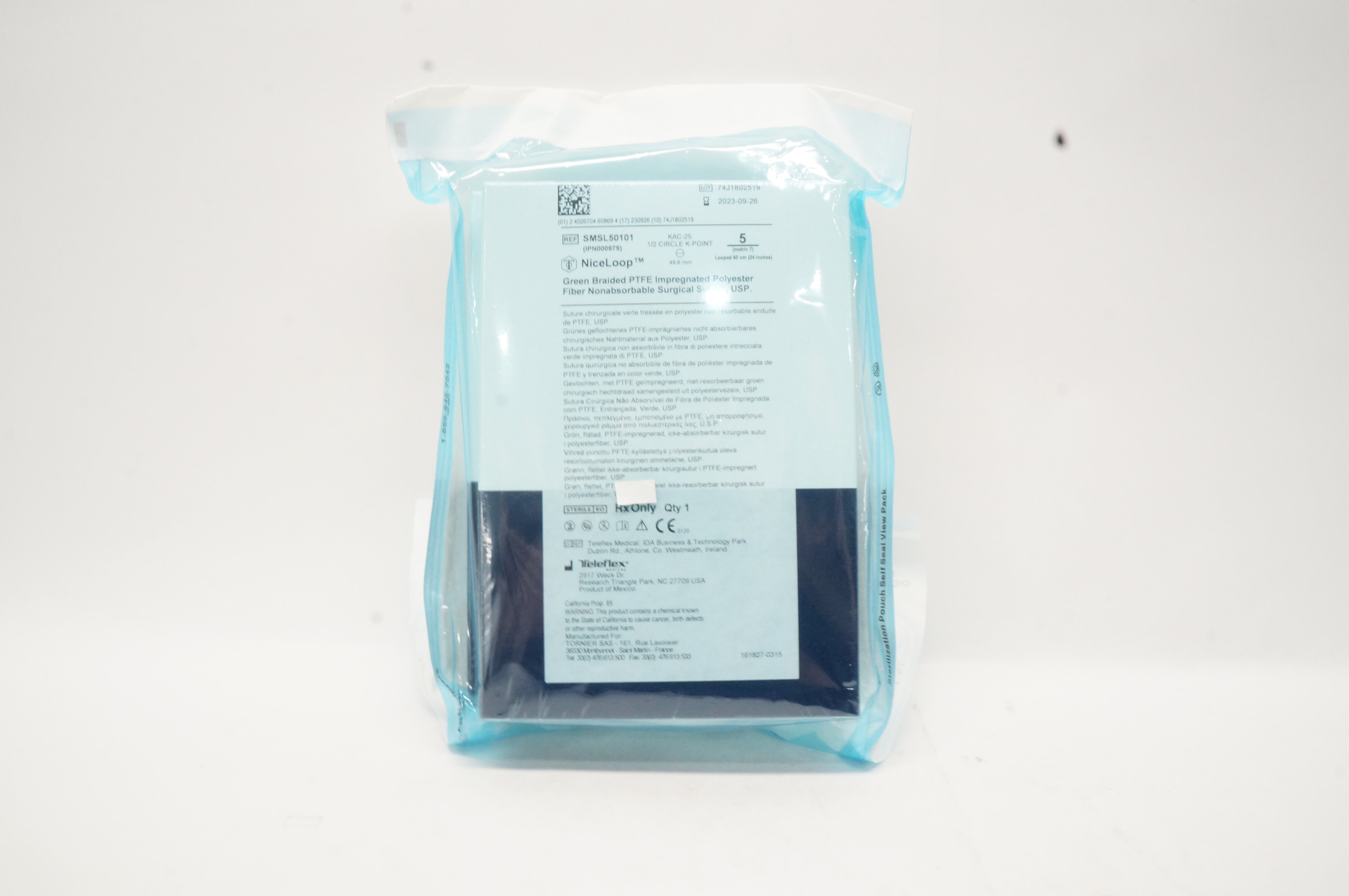 Teleflex SMSL50101 5 Surgical Stre KAC-25,1/2 Circle K-Point 49.6mm