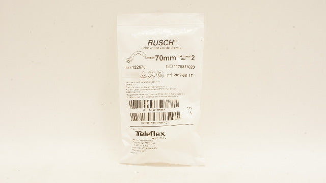 Teleflex 122670 Rusch Color Coded Guedel Airway 70mm, Size 2