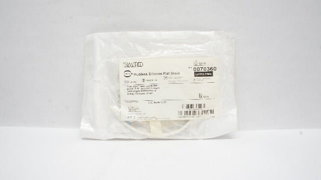 Bard 0070360 Hubless Silicone Flat Drain 1/4inch x 7.9inch