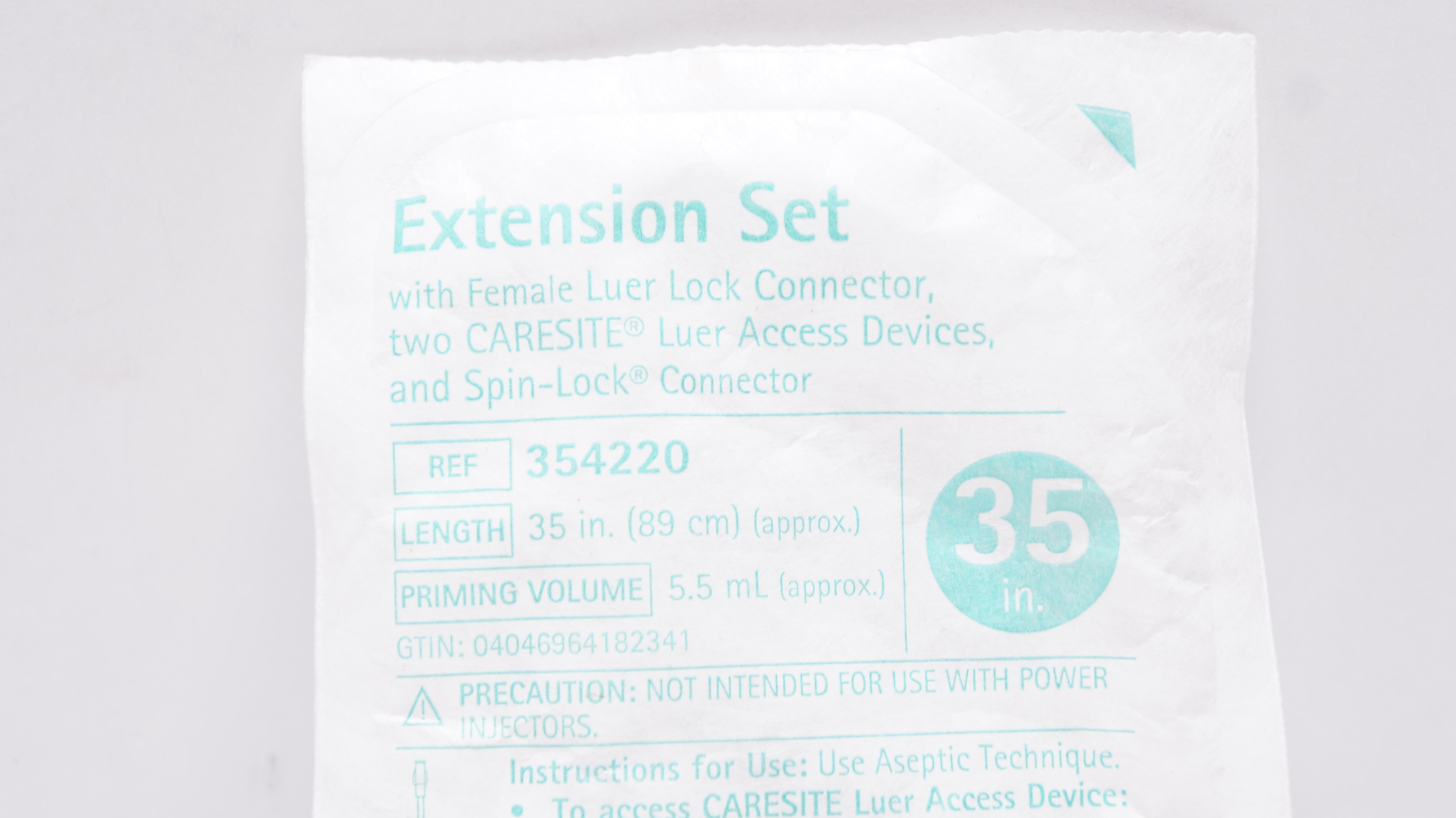 Braun 354220 Extension Set with Female Luer Lock Connector 35inch 5.5mL (x)