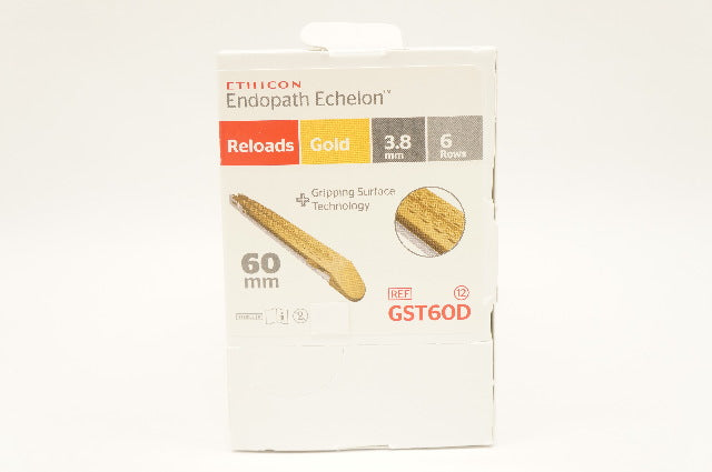 Ethicon GST60D Endopath Echelon Reloads Gold 3.8mm 60mm - Box of 12
