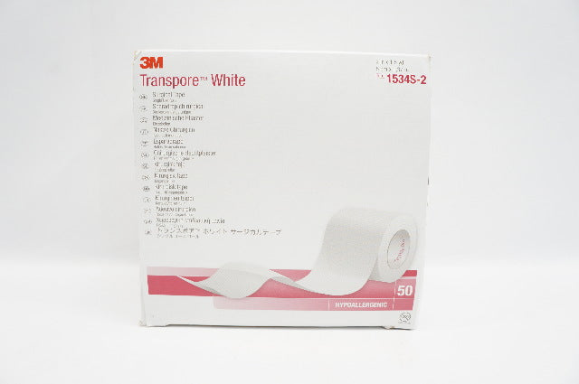 3M 1534S-2 Transpore, White, 2inch x 1.5yd (x) - Box of 50