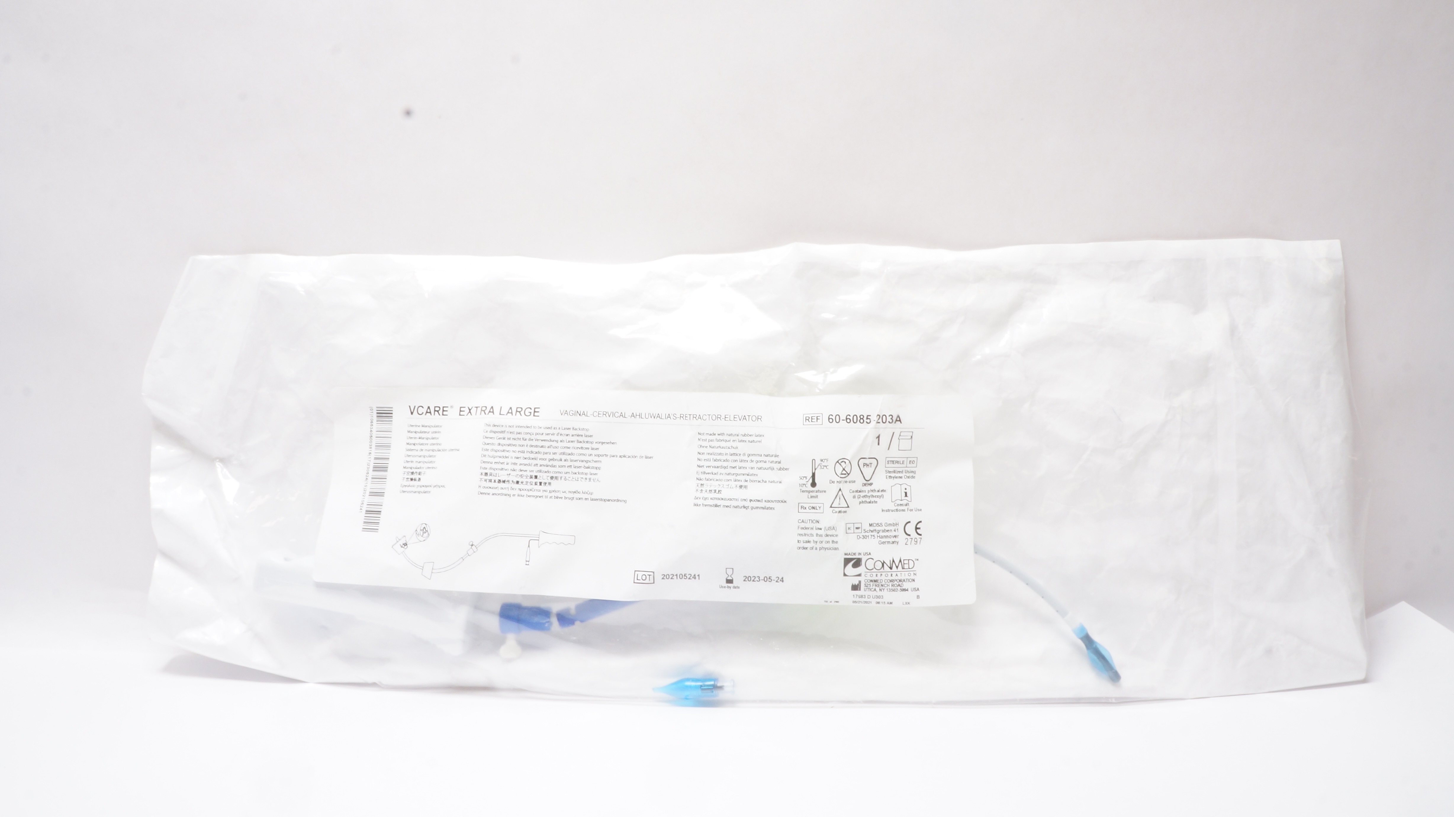 ConMed 60-6085-203A Vcare Uterine Manipulator Extra Large (x)