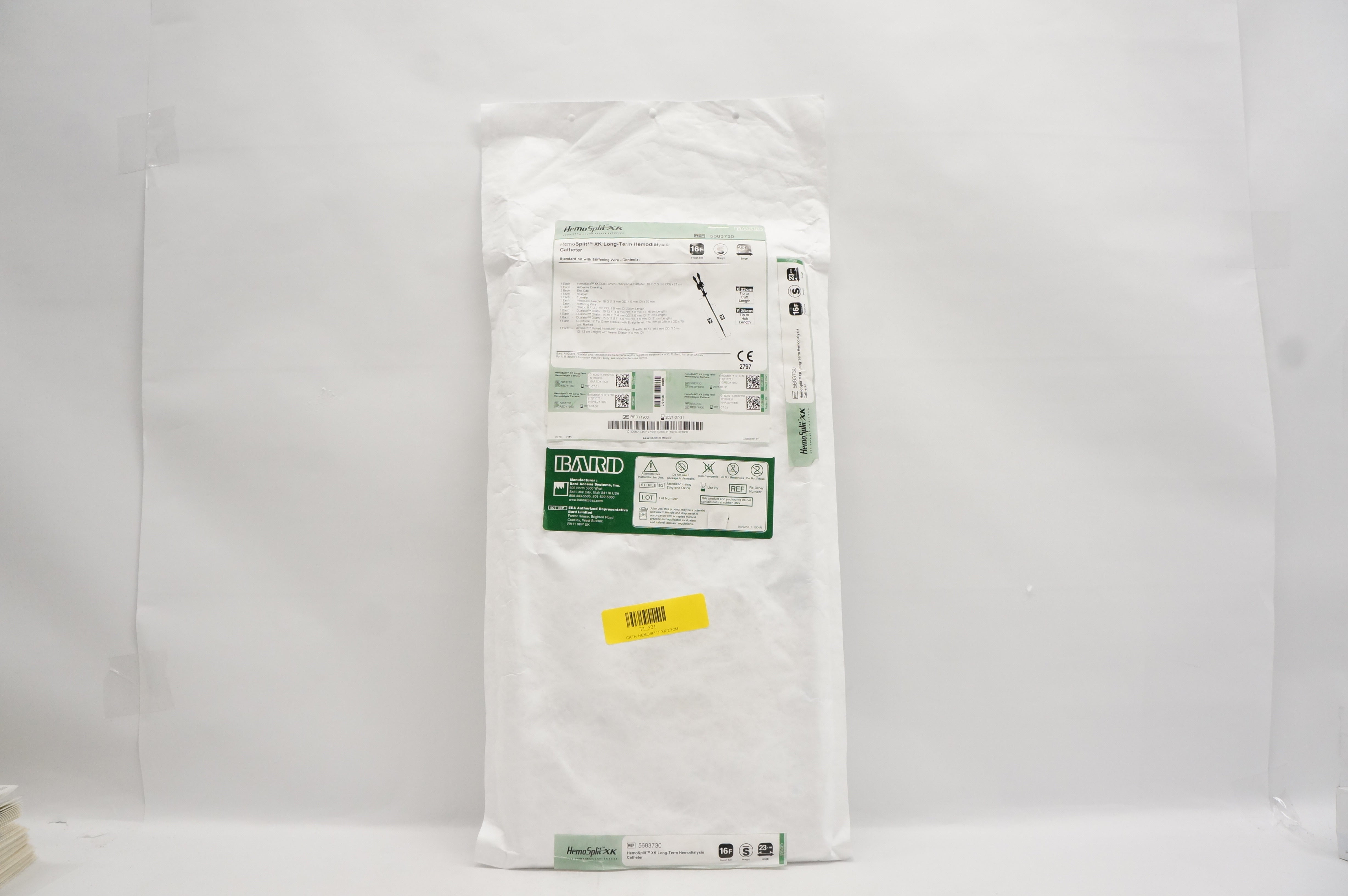Bard 5683730 HemoSplit XK Long-Term Hemodialysis Cath. 16F x 23cm (x)