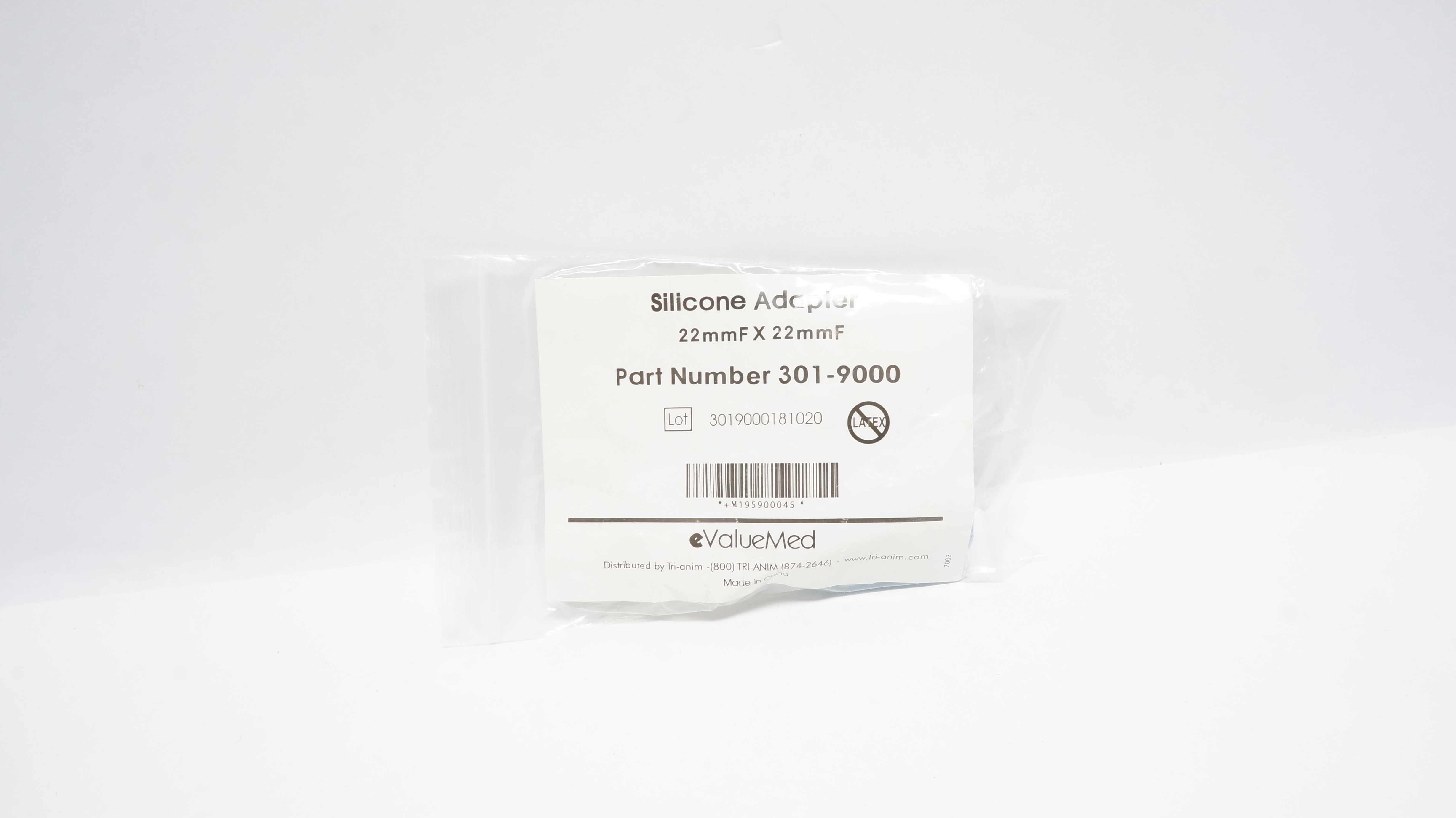 ValueMed 301-9000 Silicone Adapter 22mmF x 22mmF