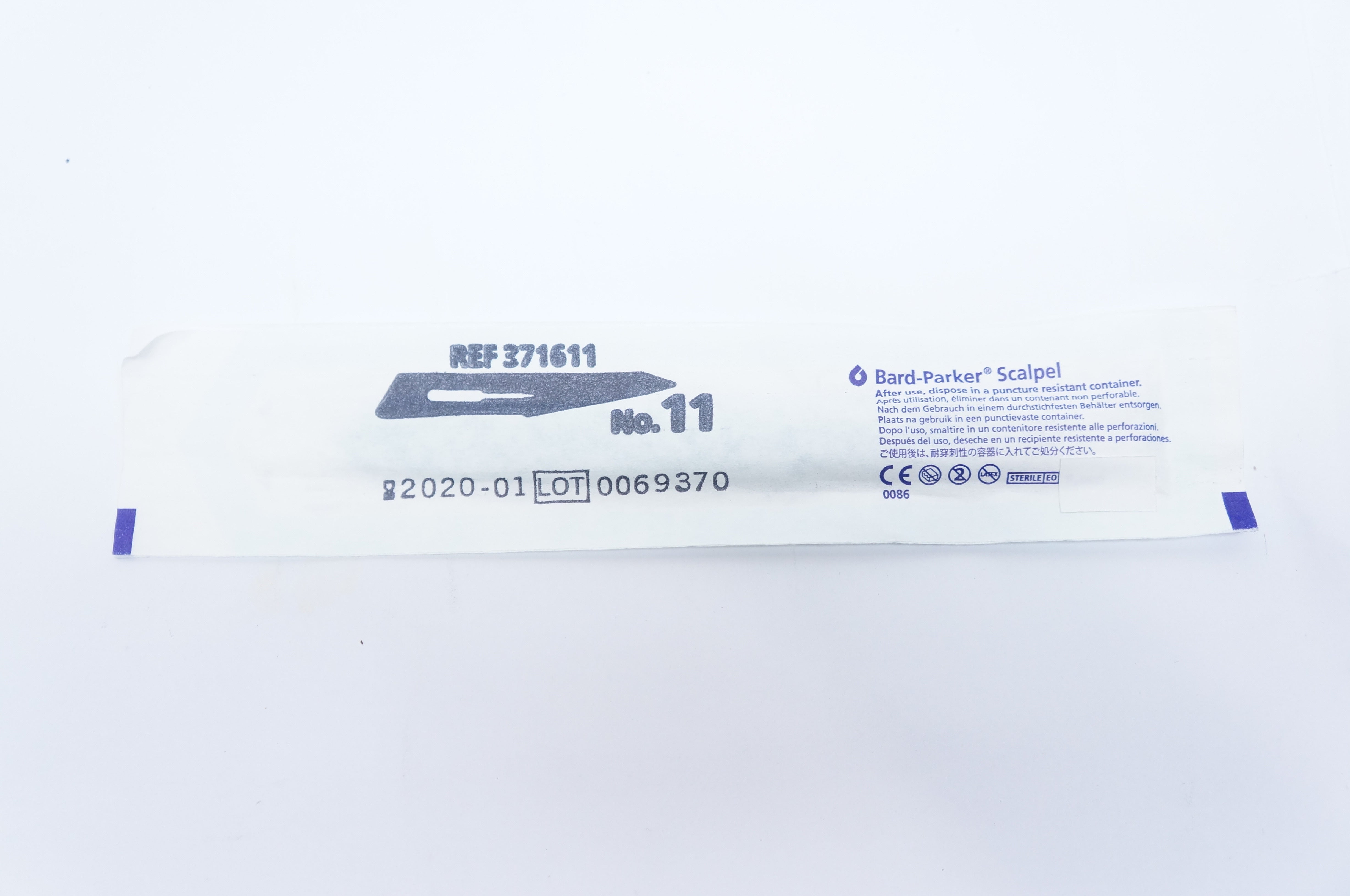 Aspen 371611 Bard-Parker Scalpel Stainless Steel Surgical Blade (x)