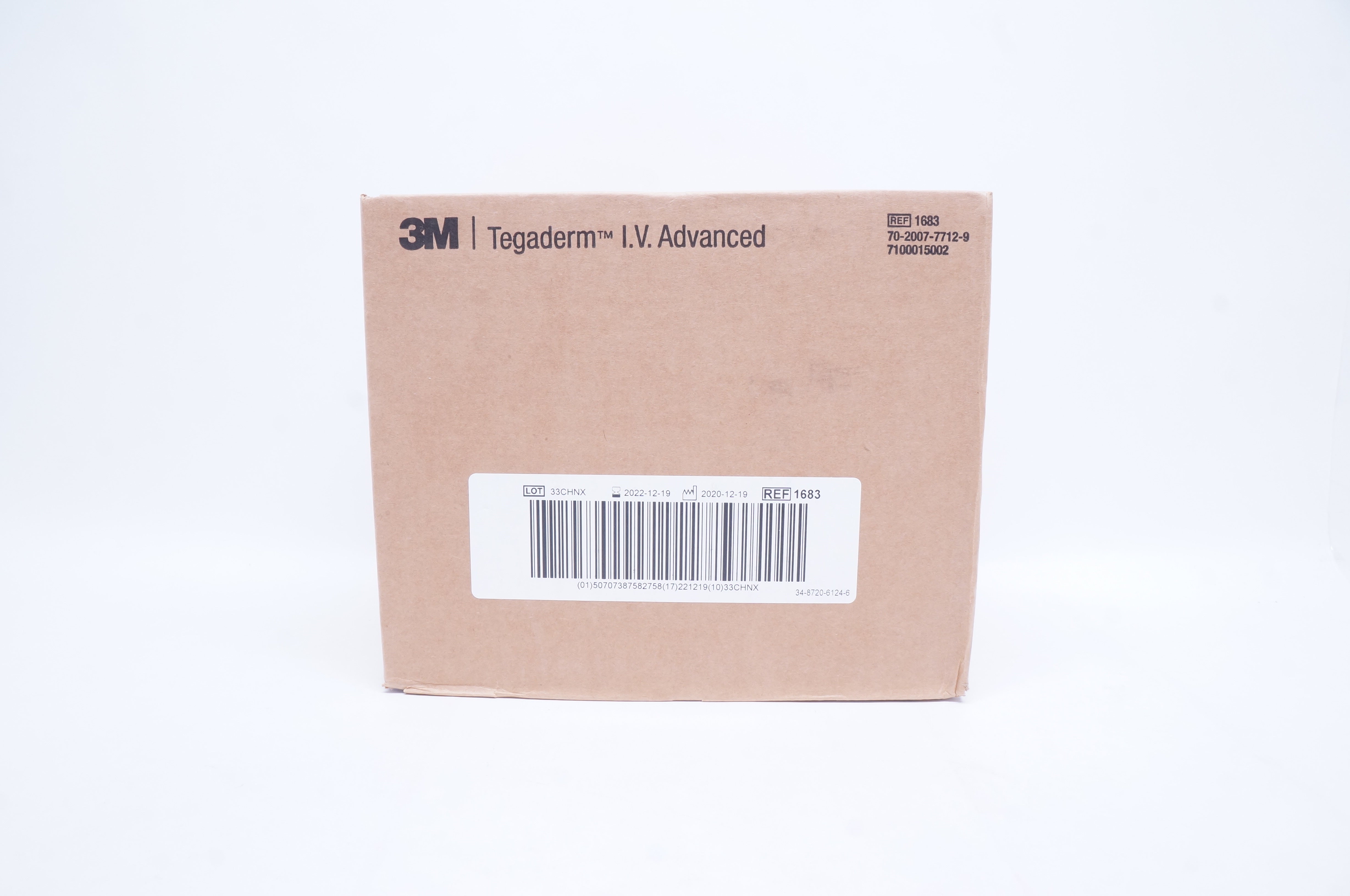 3M 1683 Tegaderm I.V. Advanced Securement Dressing 2-1/2 x 2-3/4in - Case of 400
