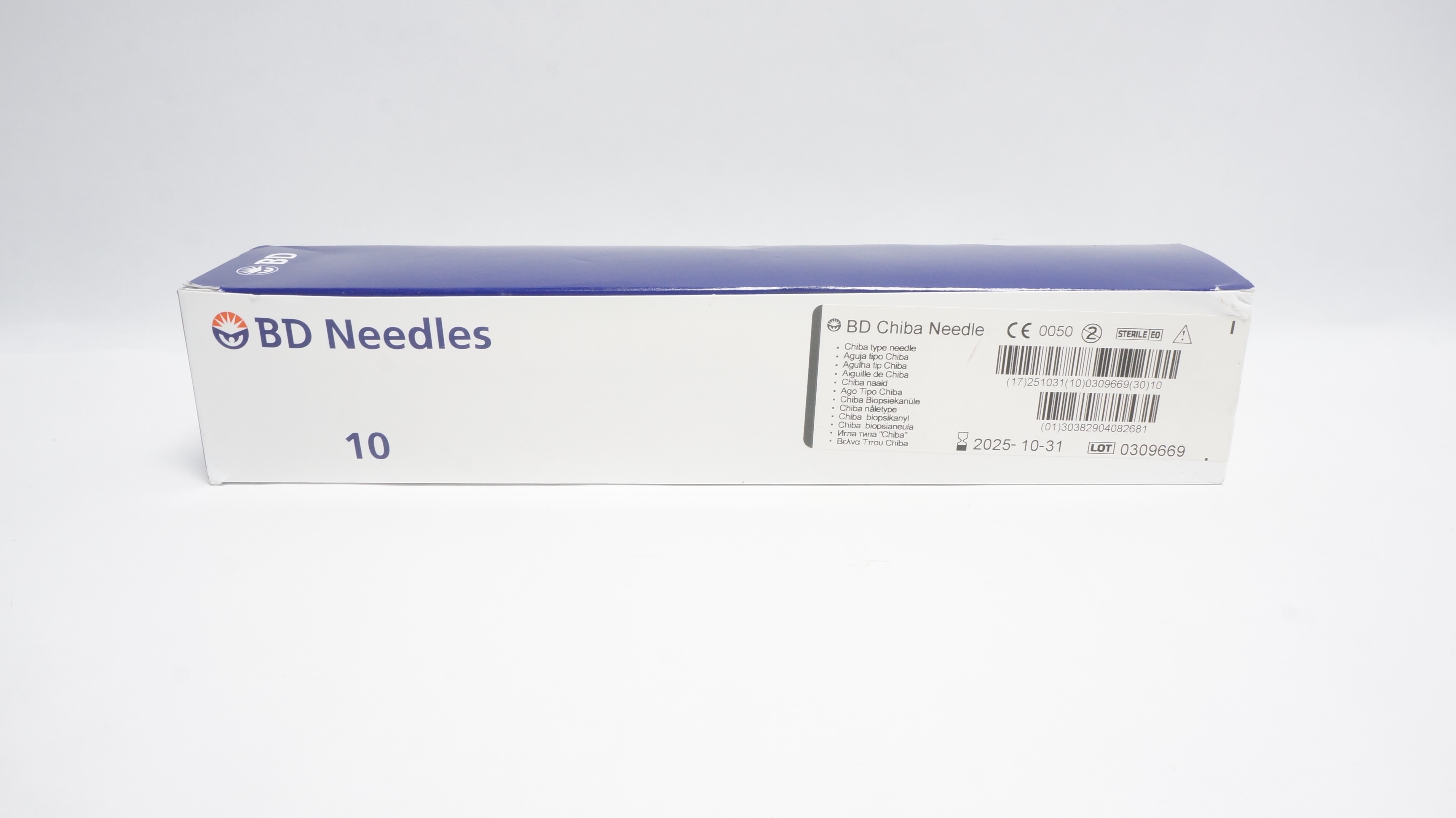 BD 408268 Chiba Type  Ndle 22G x 6inch (x) - Box of 10