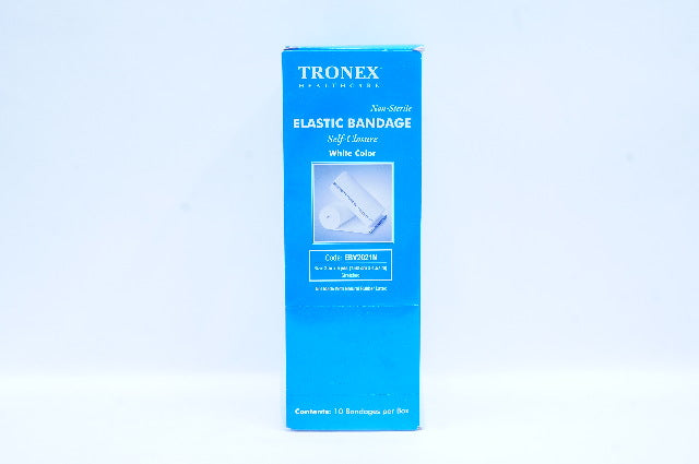 Tronex EBV2021N Elastic Bandage Self-Closure, White 3 inch x 5 yds - Box of 10