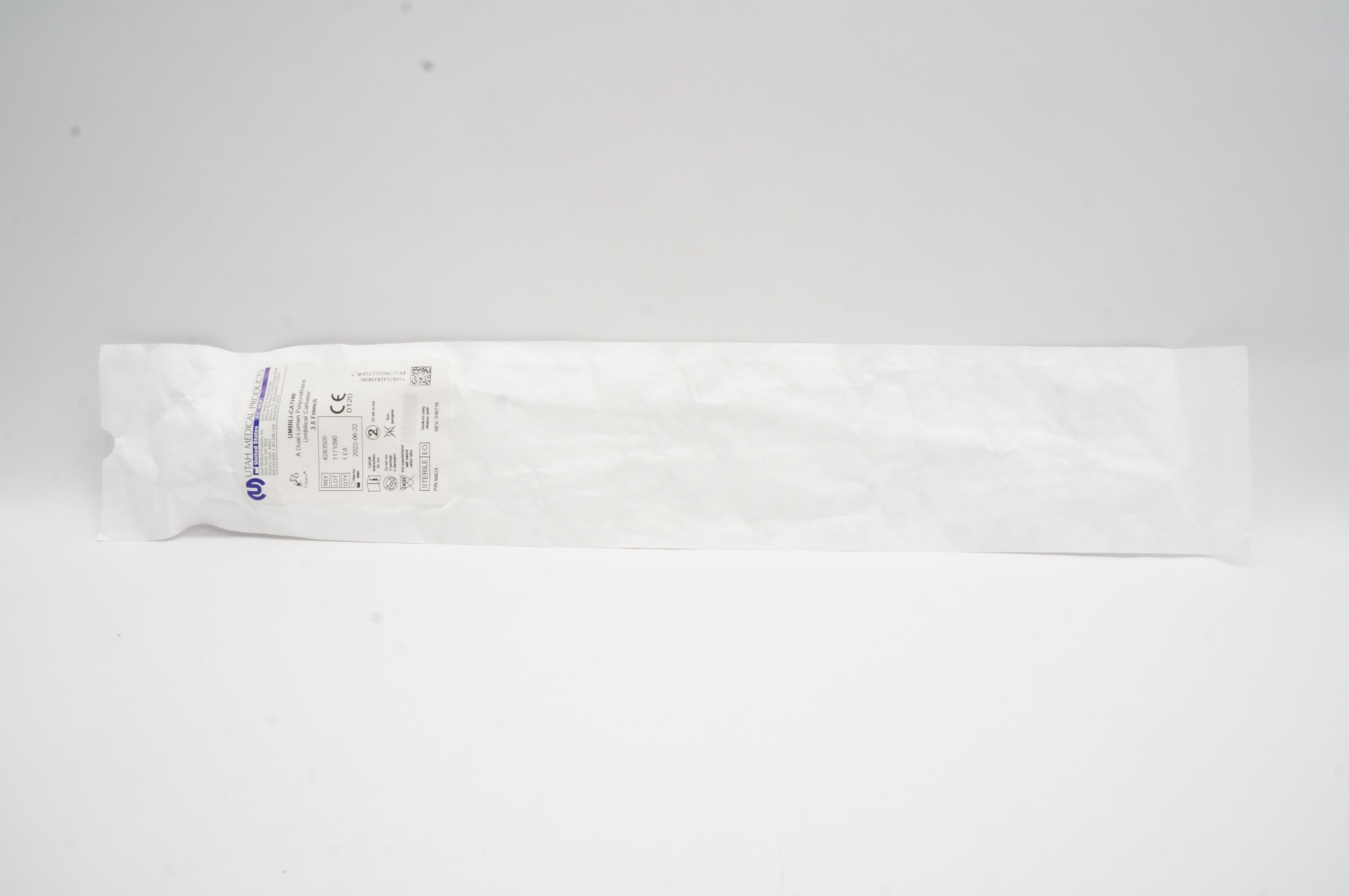 Utah Medical 4283505 Umbili-Cath a Dual-Luman Polyurethane Umbilical Cath. 3.5F