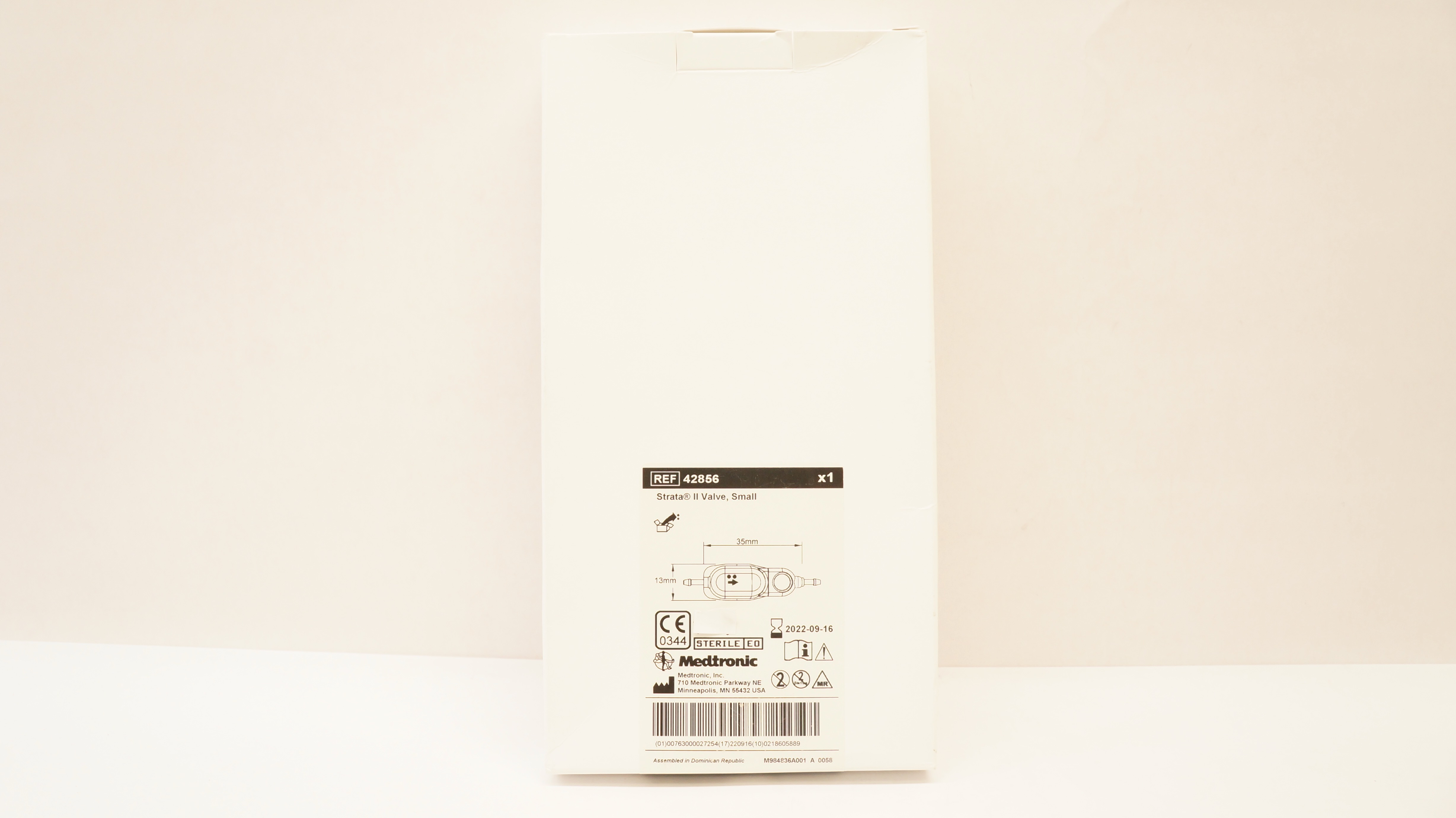 Medtronic 42856 Strata II Valve, Small 13mm x 35mm (x)